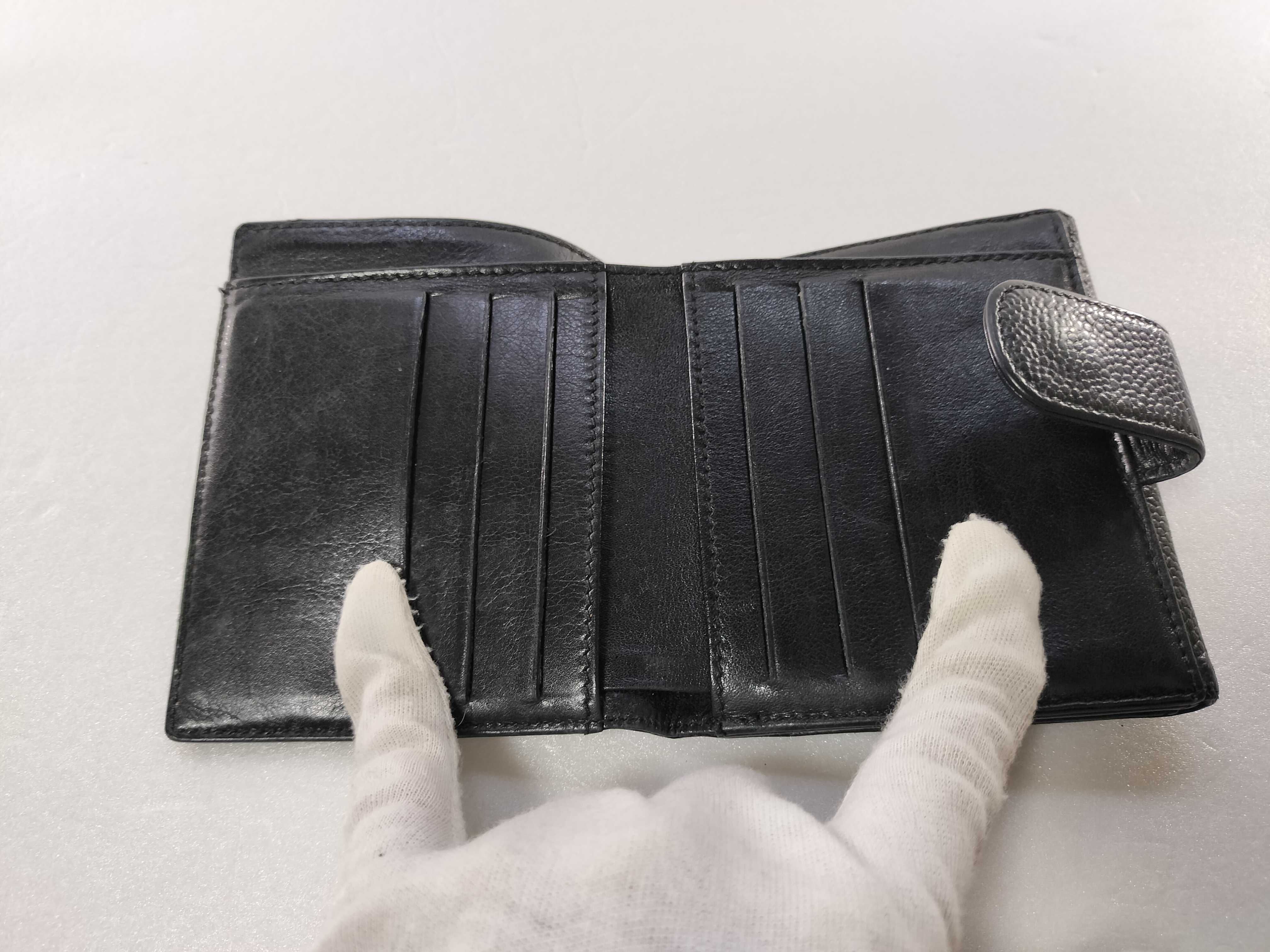 Caviar Skin Coco Double Snap Tri-fold Wallet 4660422 Wallet — view 6