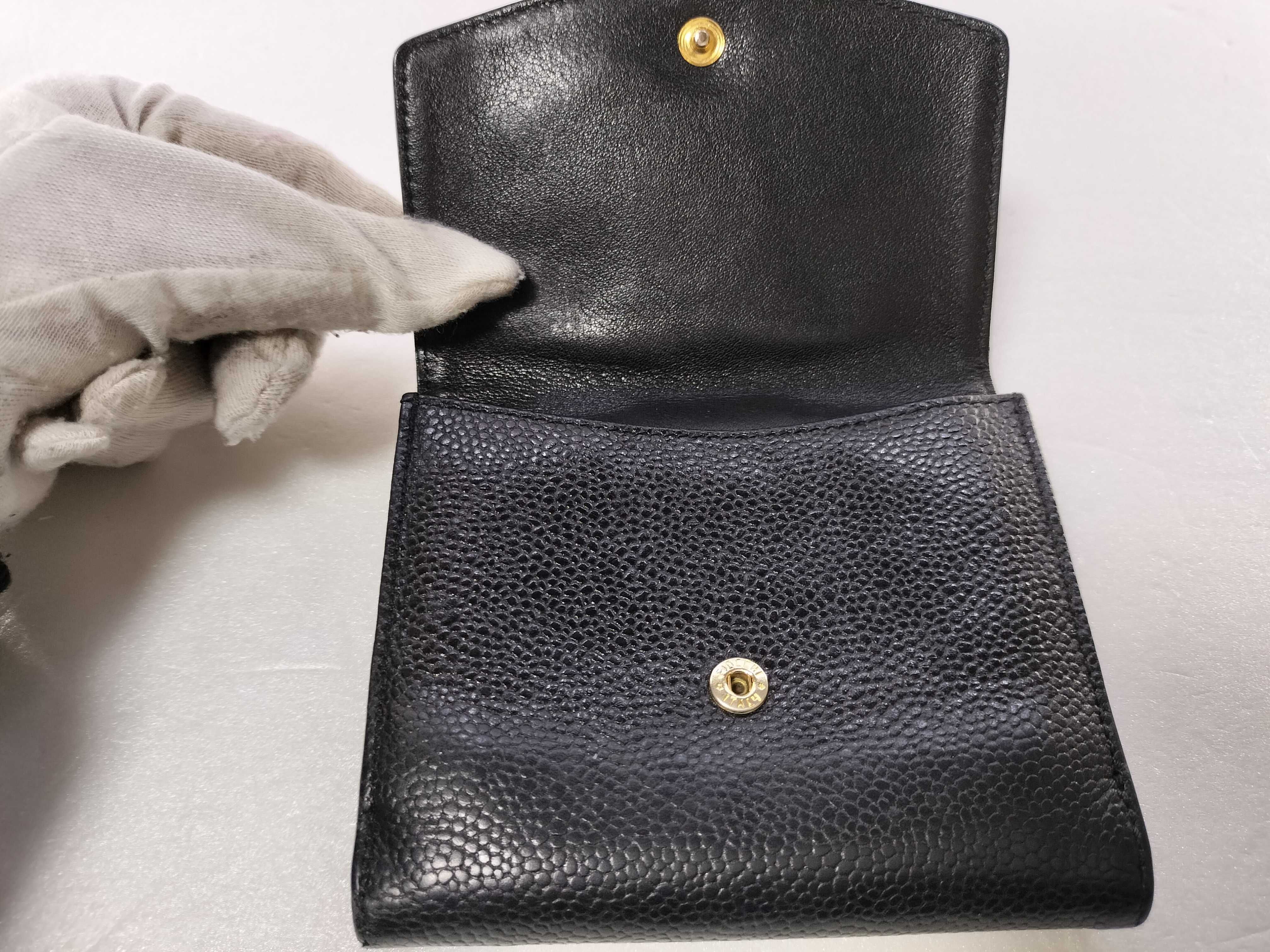 Caviar Skin Coco Double Snap Tri-fold Wallet 4660422 Wallet — view 8