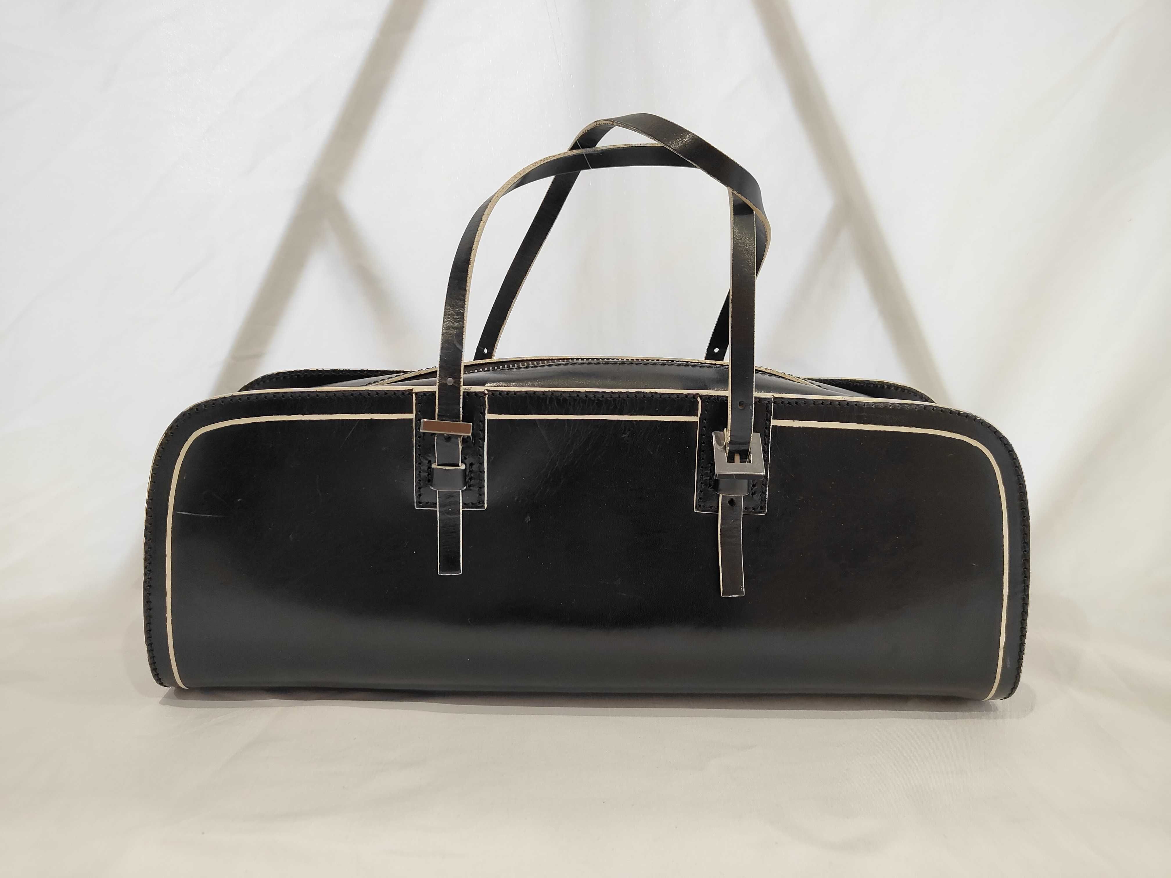 Box Calf Handbag Mini Boston Tote Bag