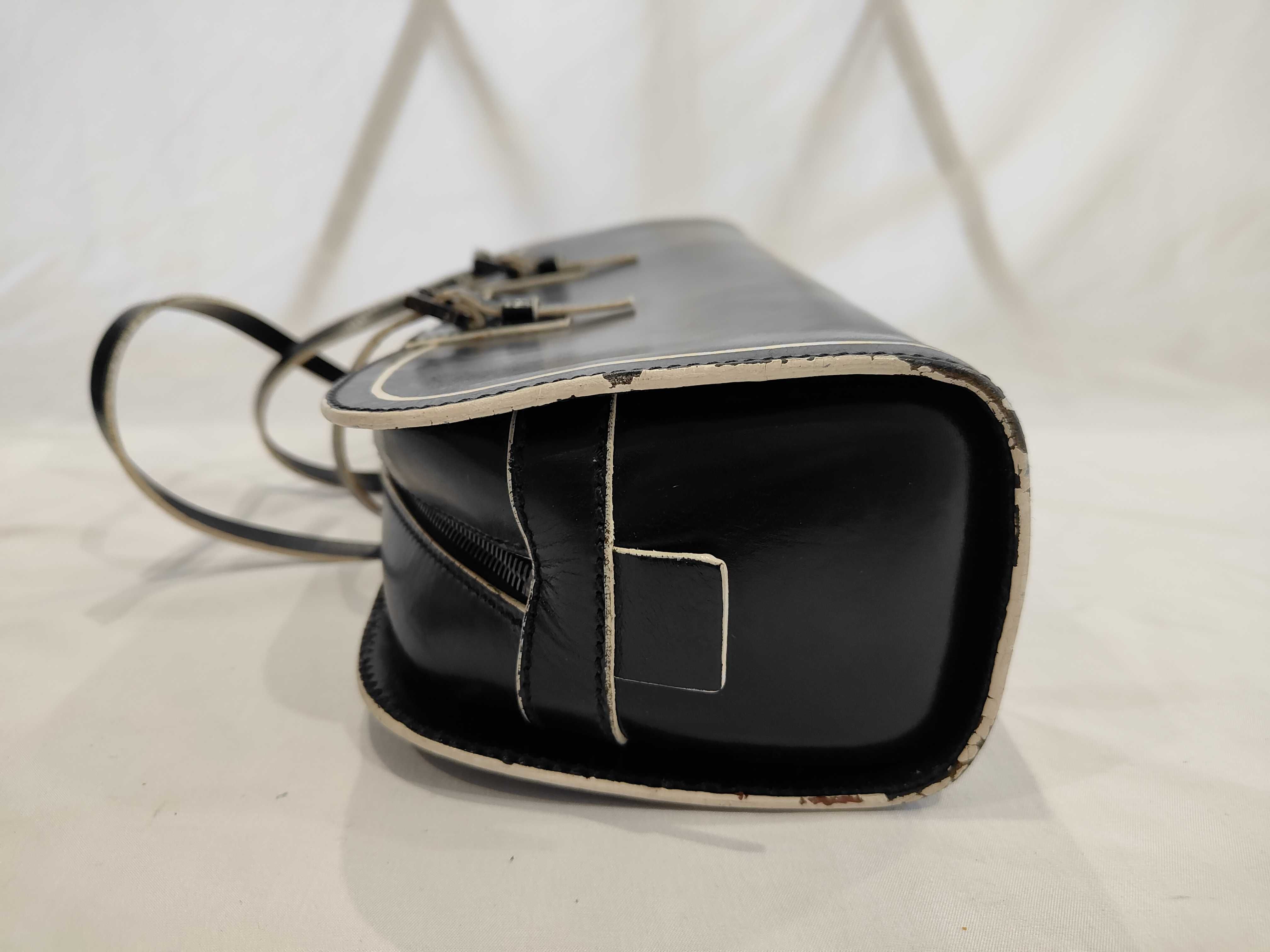 Box Calf Handbag Mini Boston Tote Bag — view 5