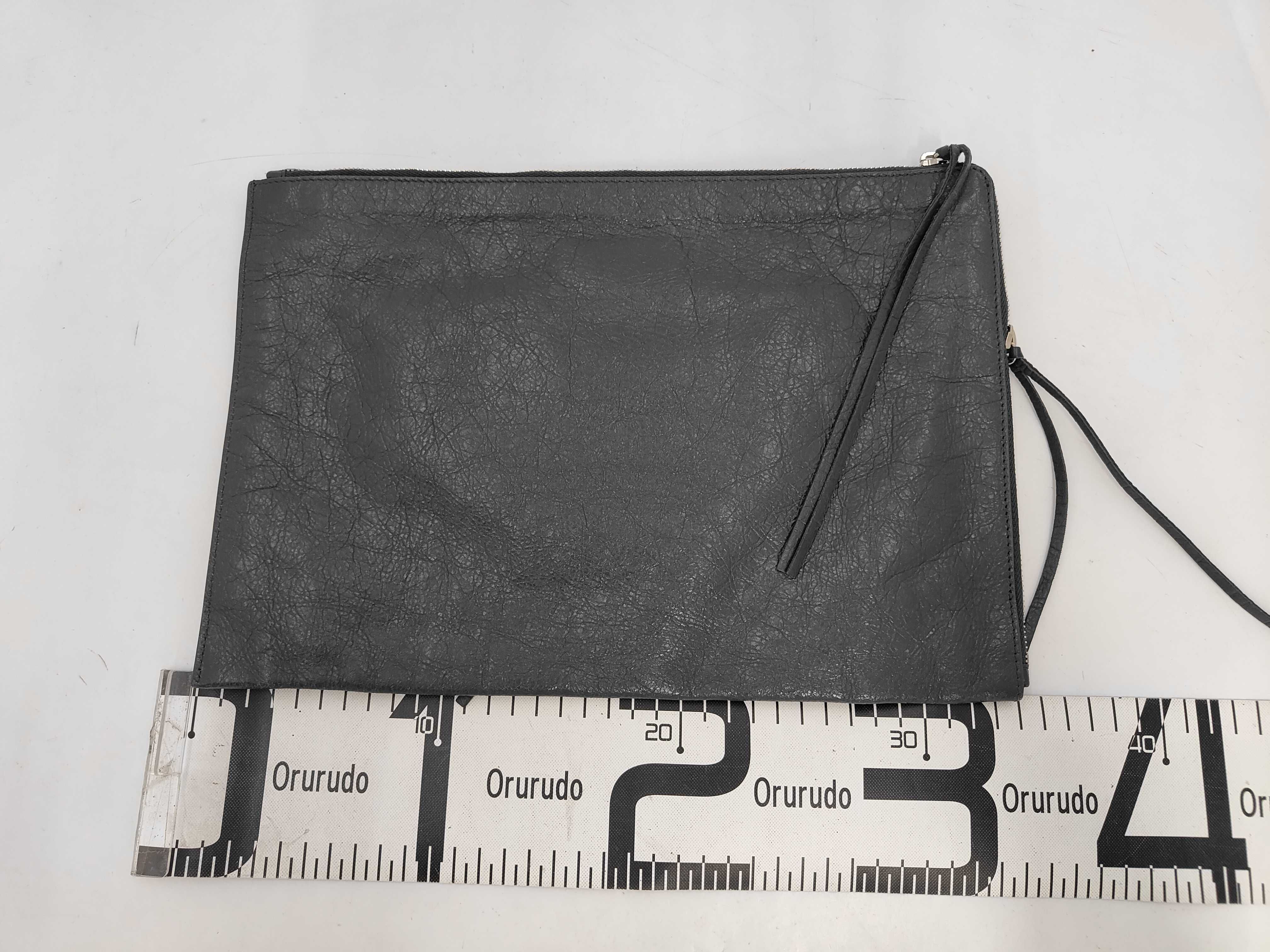 Classic Moto Clutch Bag Black Silver Hardware (Second Bag) — view 2