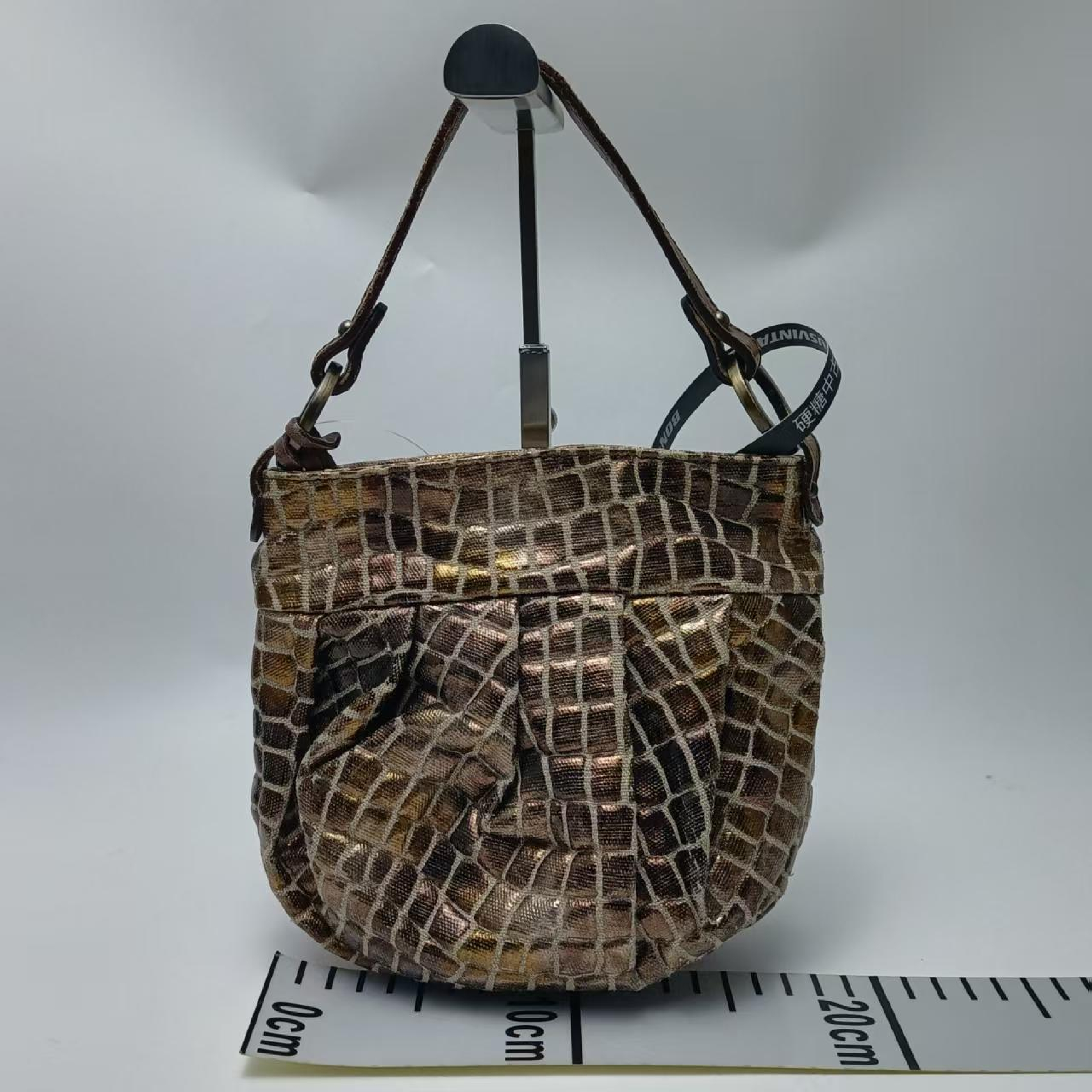 other line canvas shoulder bag