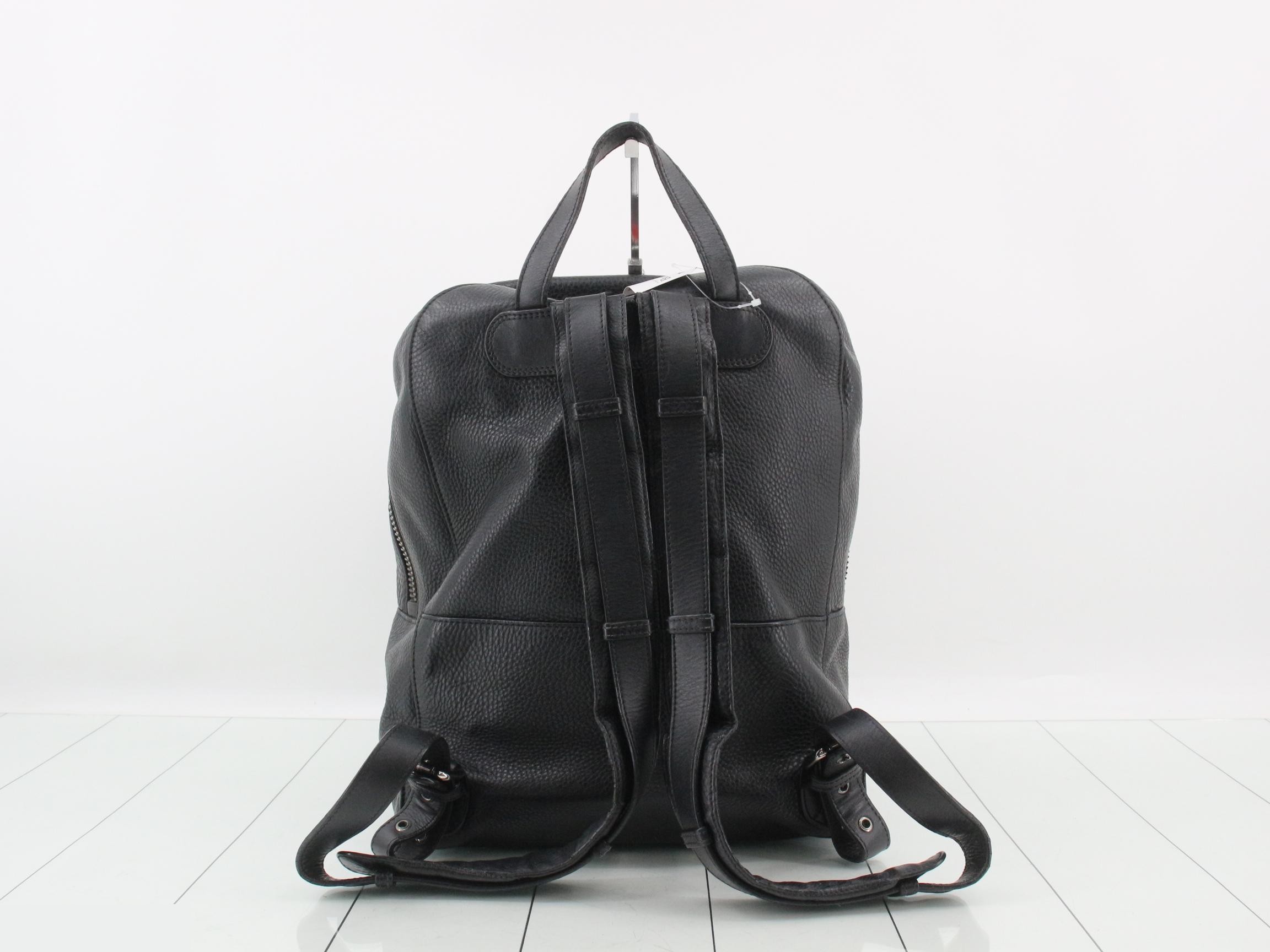 Spike stud leather backpack — view 2
