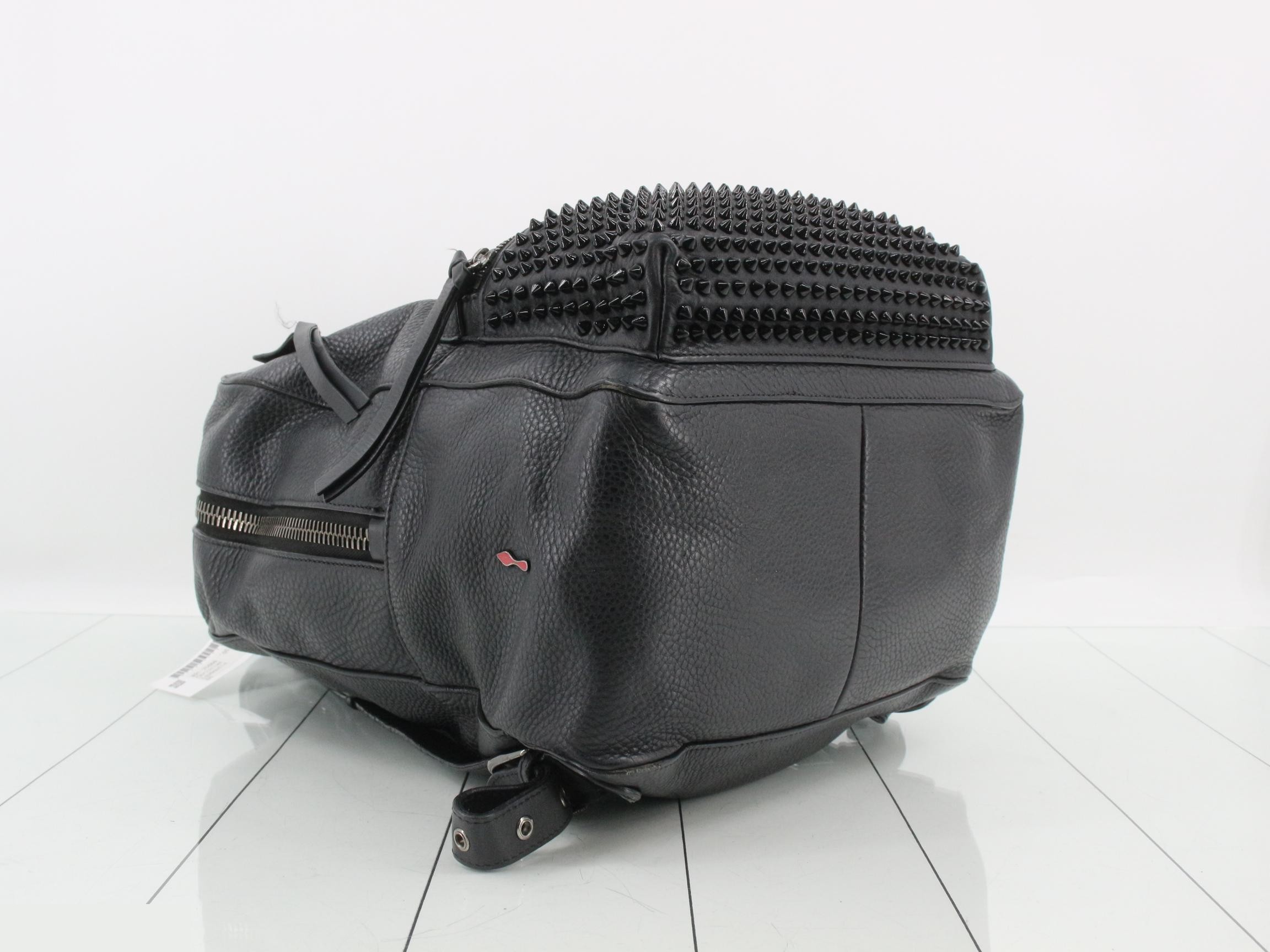 Spike stud leather backpack — view 5