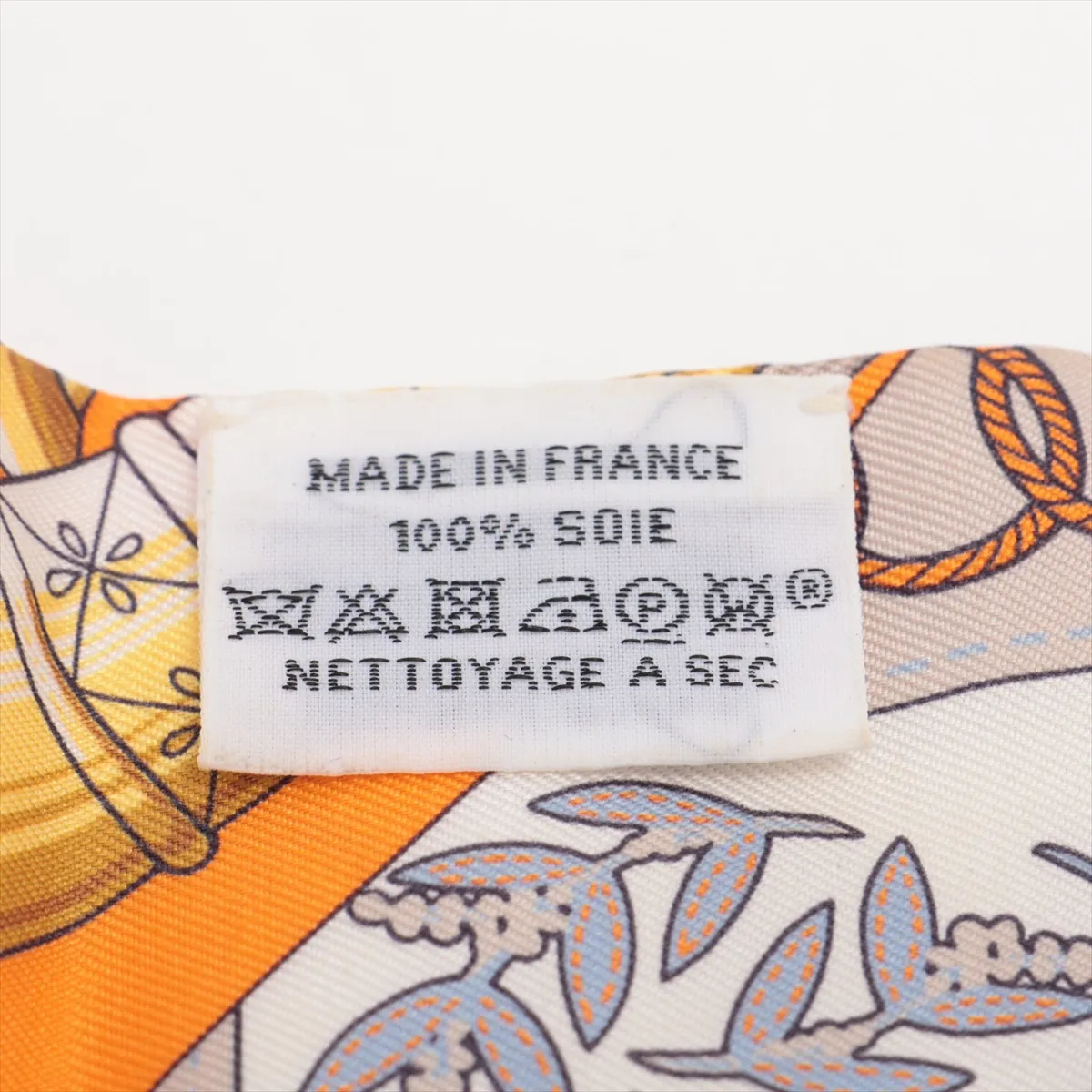 Twilly Cliquetis Scarf Silk Orange Thread — view 4