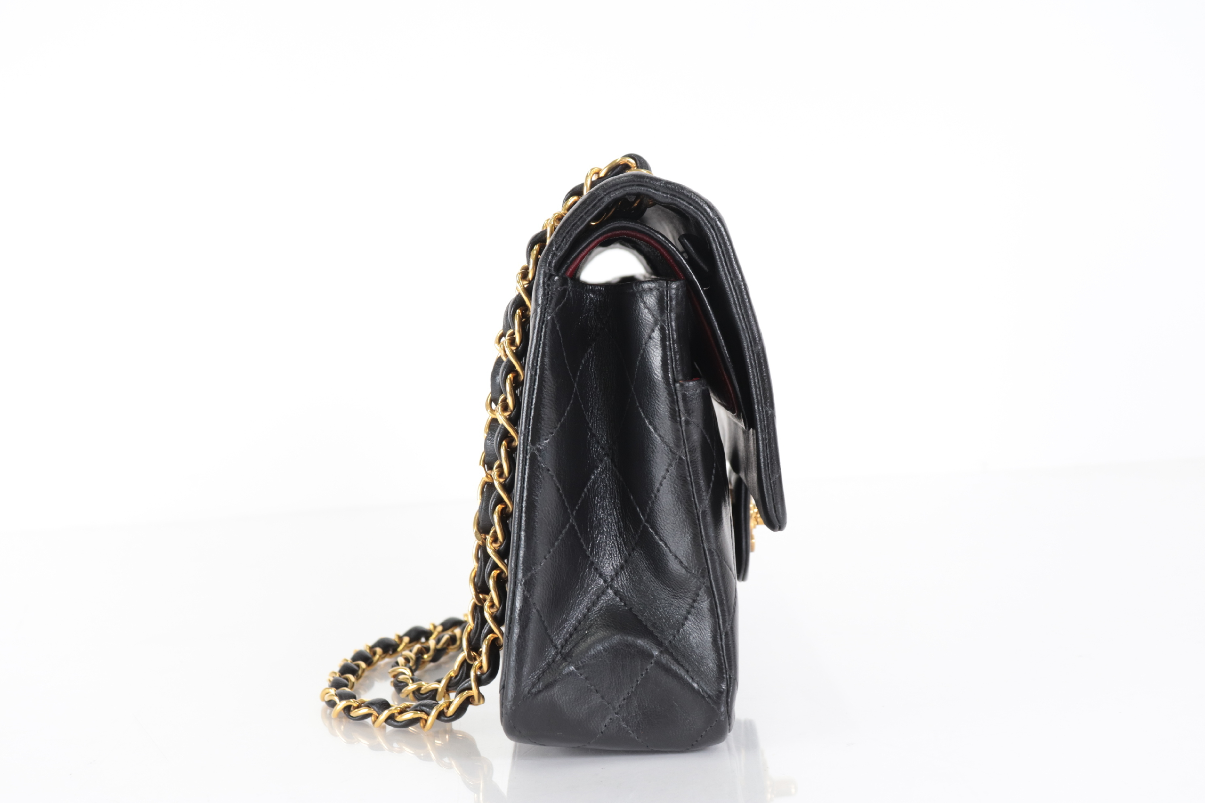 W-Flap 25 Lambskin Chain Shoulder Bag (Serial Number 2) — view 3