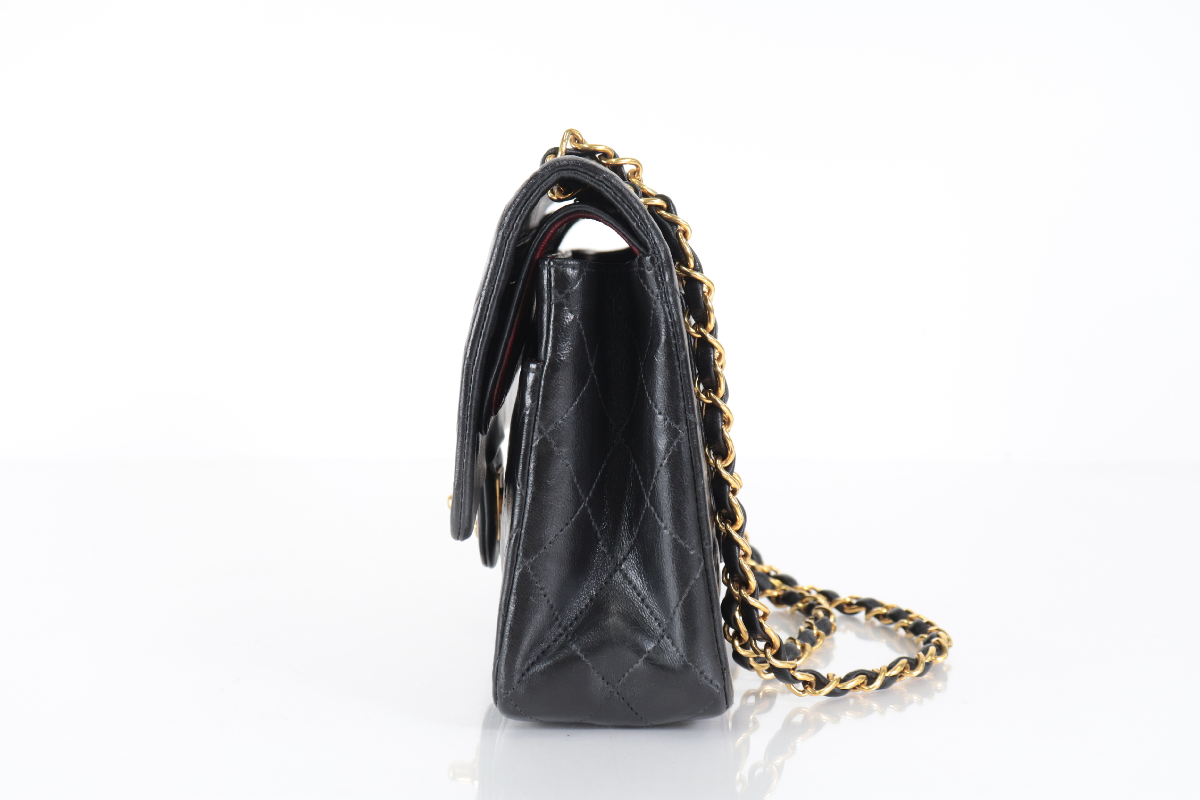 W-Flap 25 Lambskin Chain Shoulder Bag (Serial Number 2) — view 4
