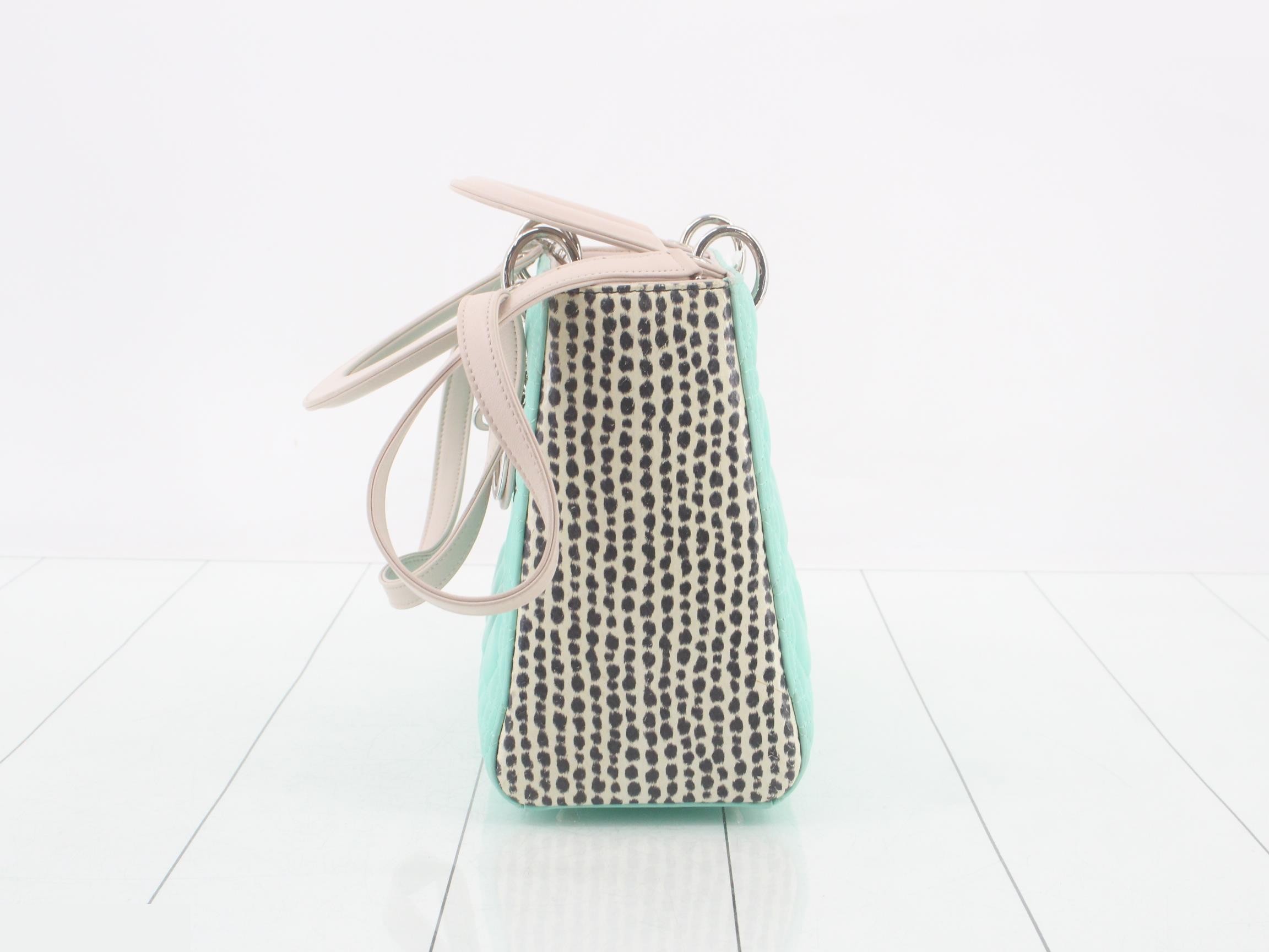 Lady Dior Canage Lamb/Python 2-Way Shoulder/Handbag — view 3