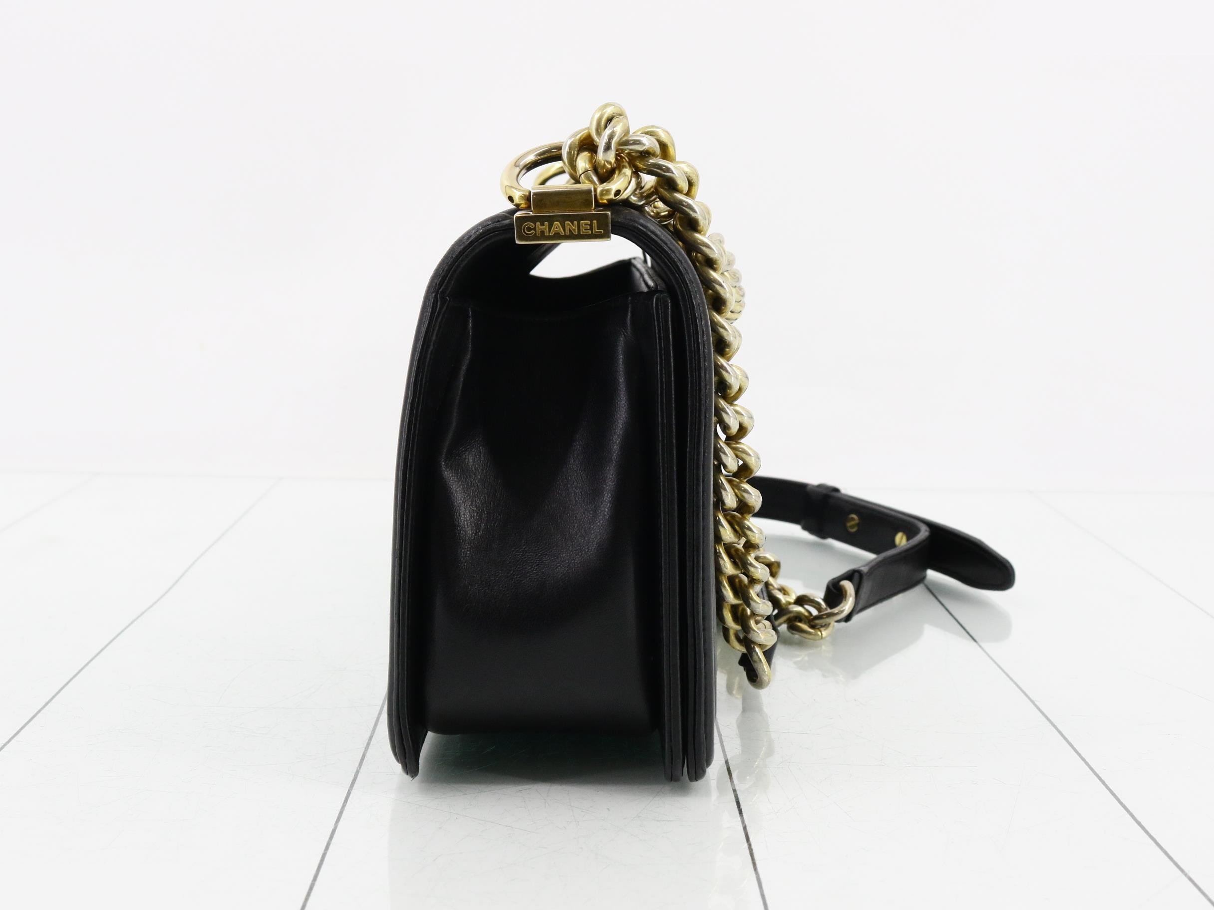 BOY CHANEL Lambskin Shoulder Bag — view 4