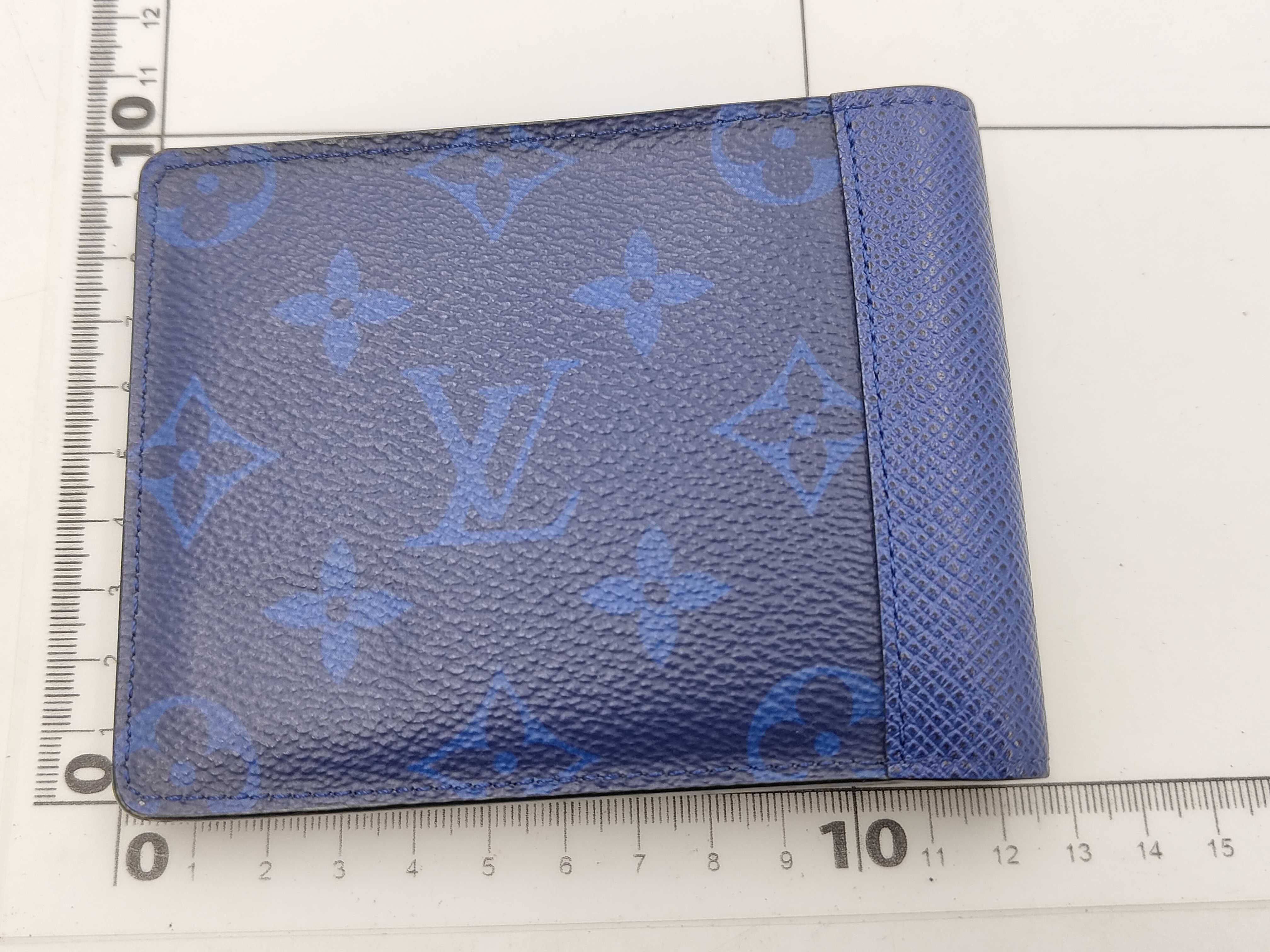 Navy Monogram Wallet — view 2