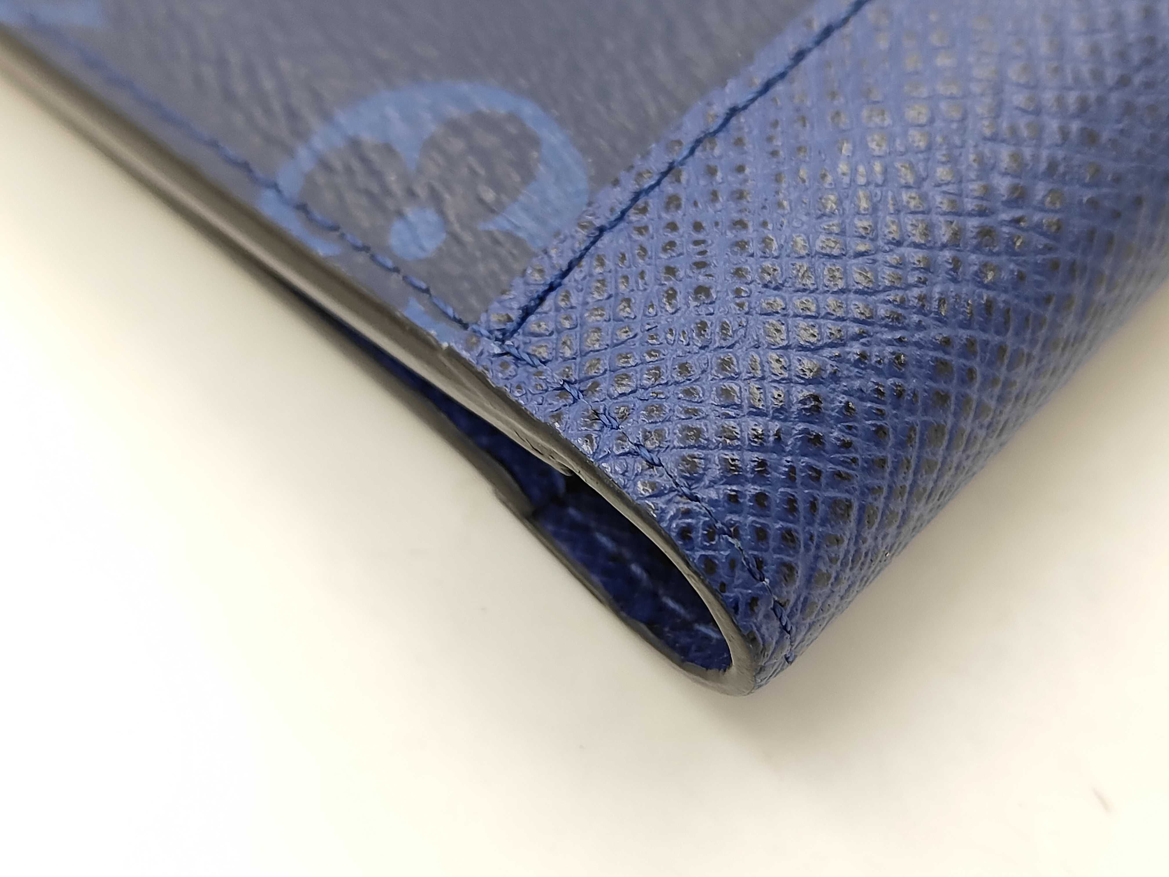 Navy Monogram Wallet — view 3
