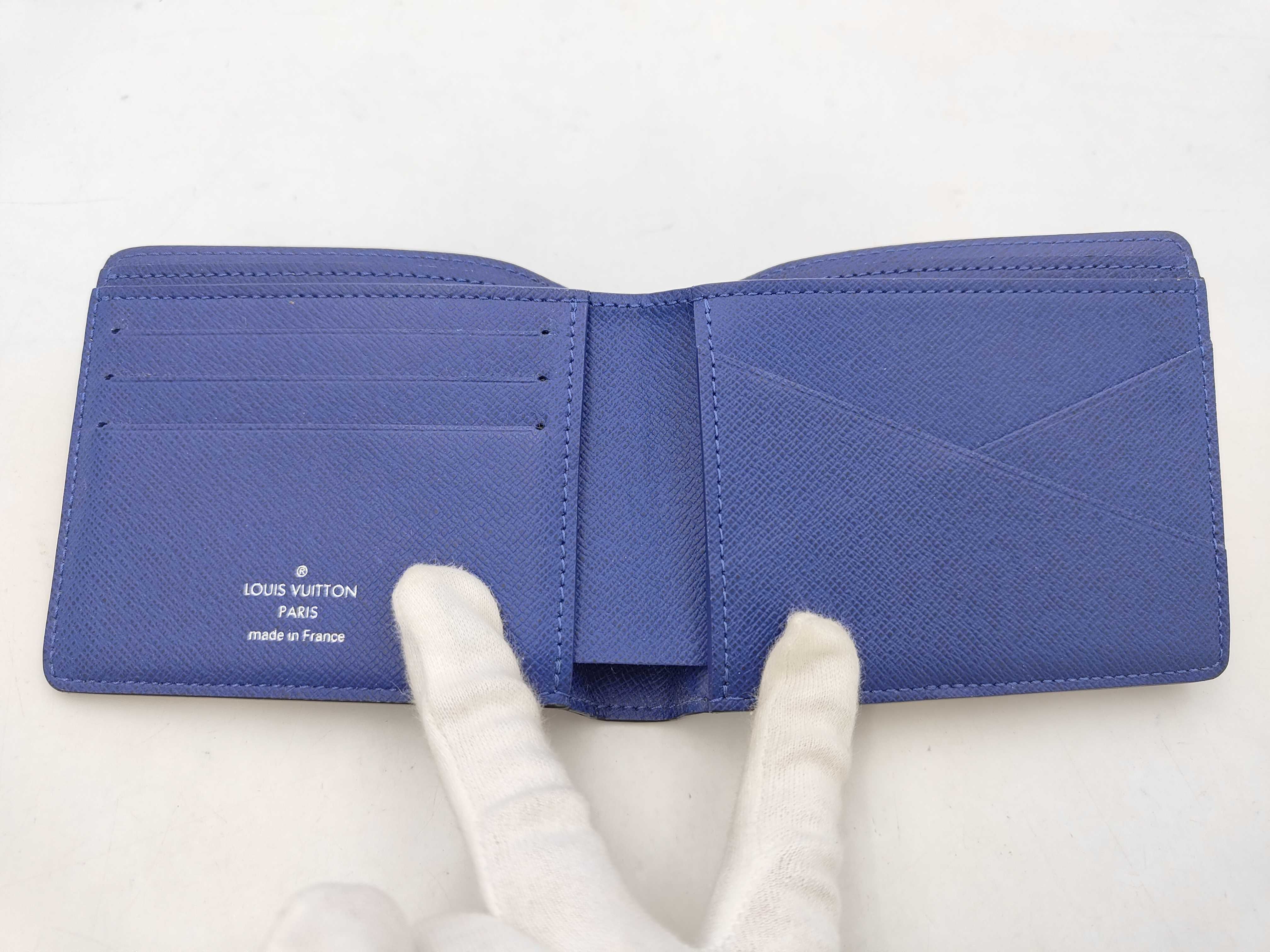 Navy Monogram Wallet — view 4