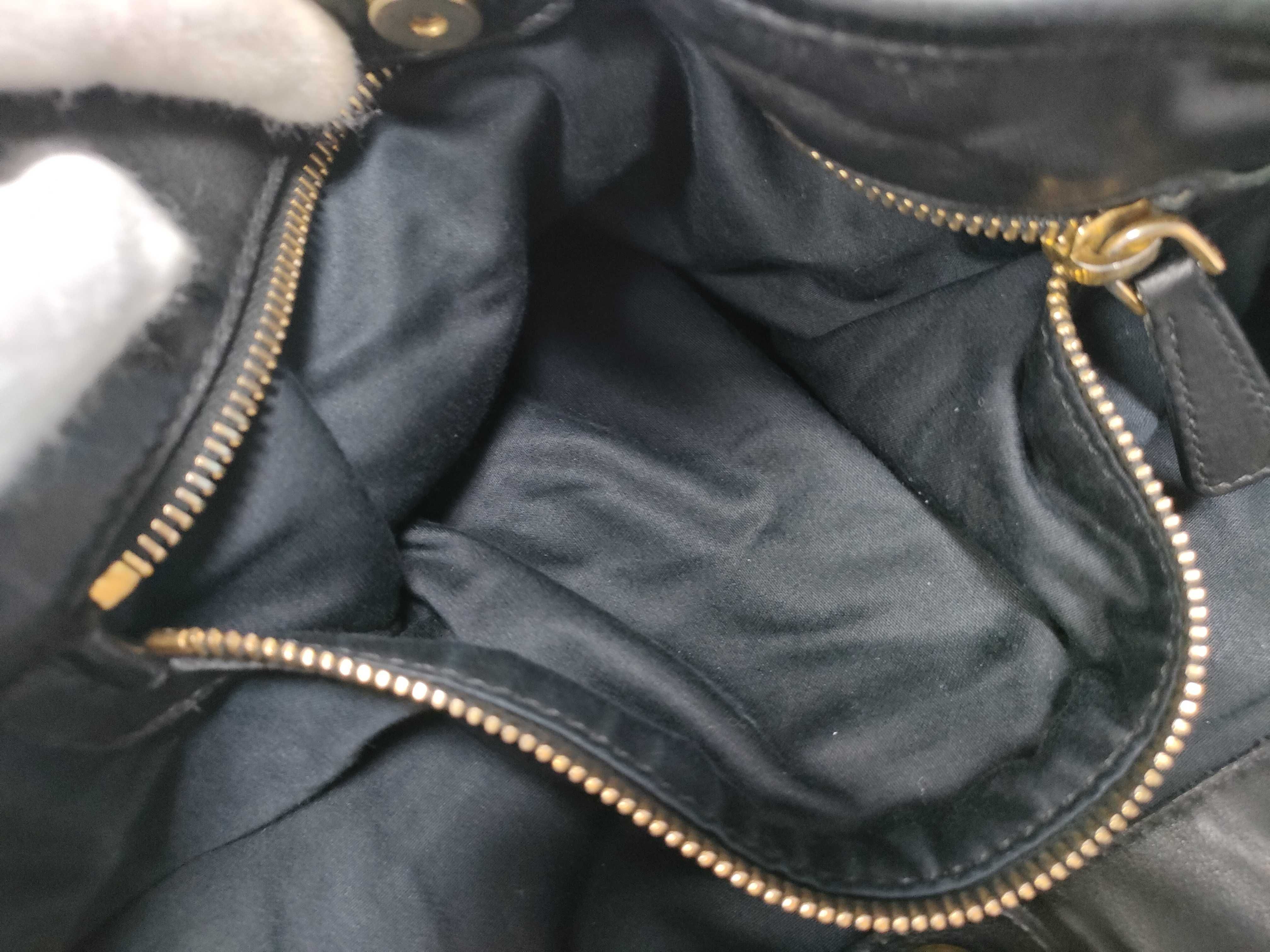 Matelassé Black Tote Bag — view 14