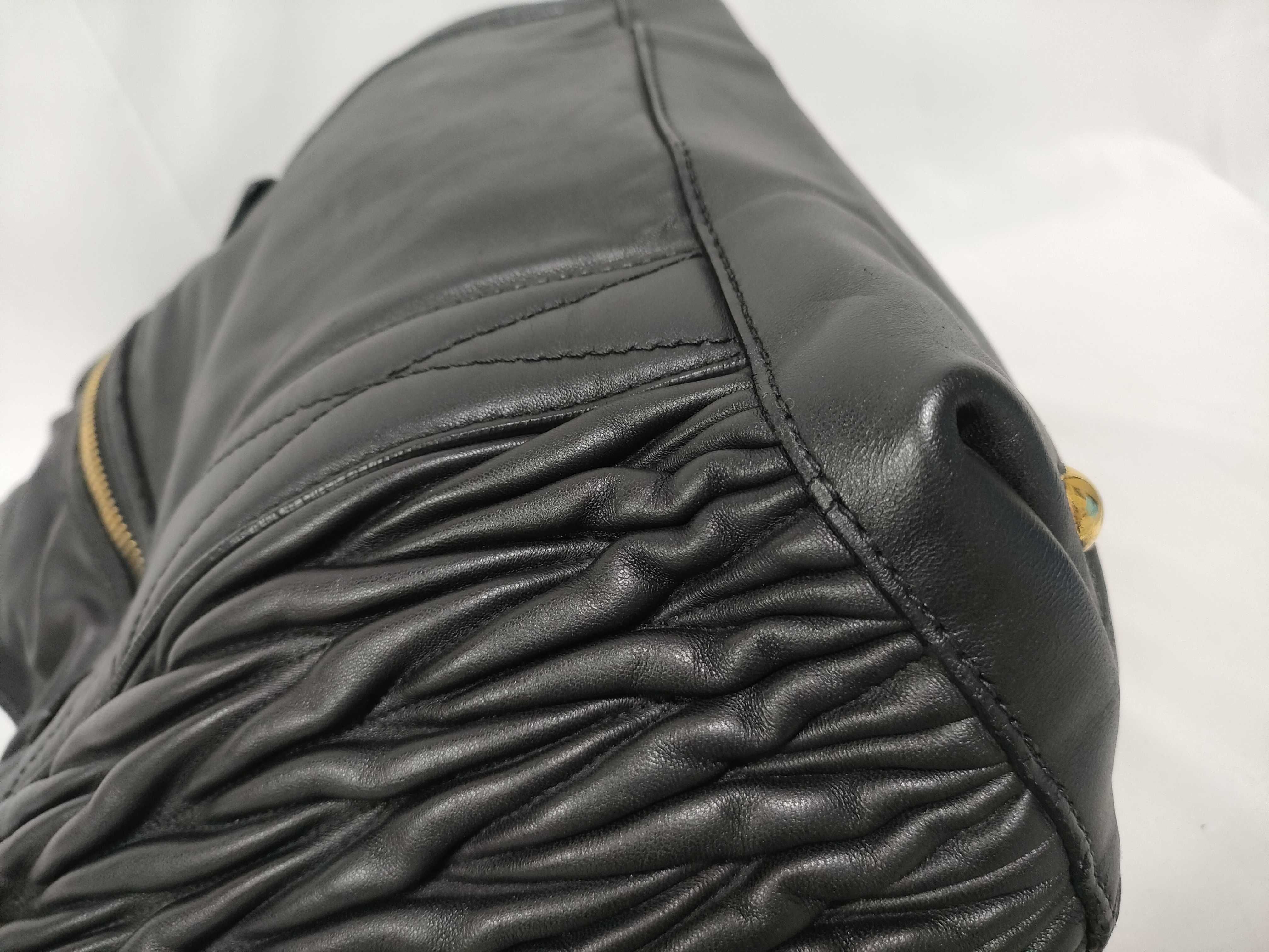 Matelassé Black Tote Bag — view 5