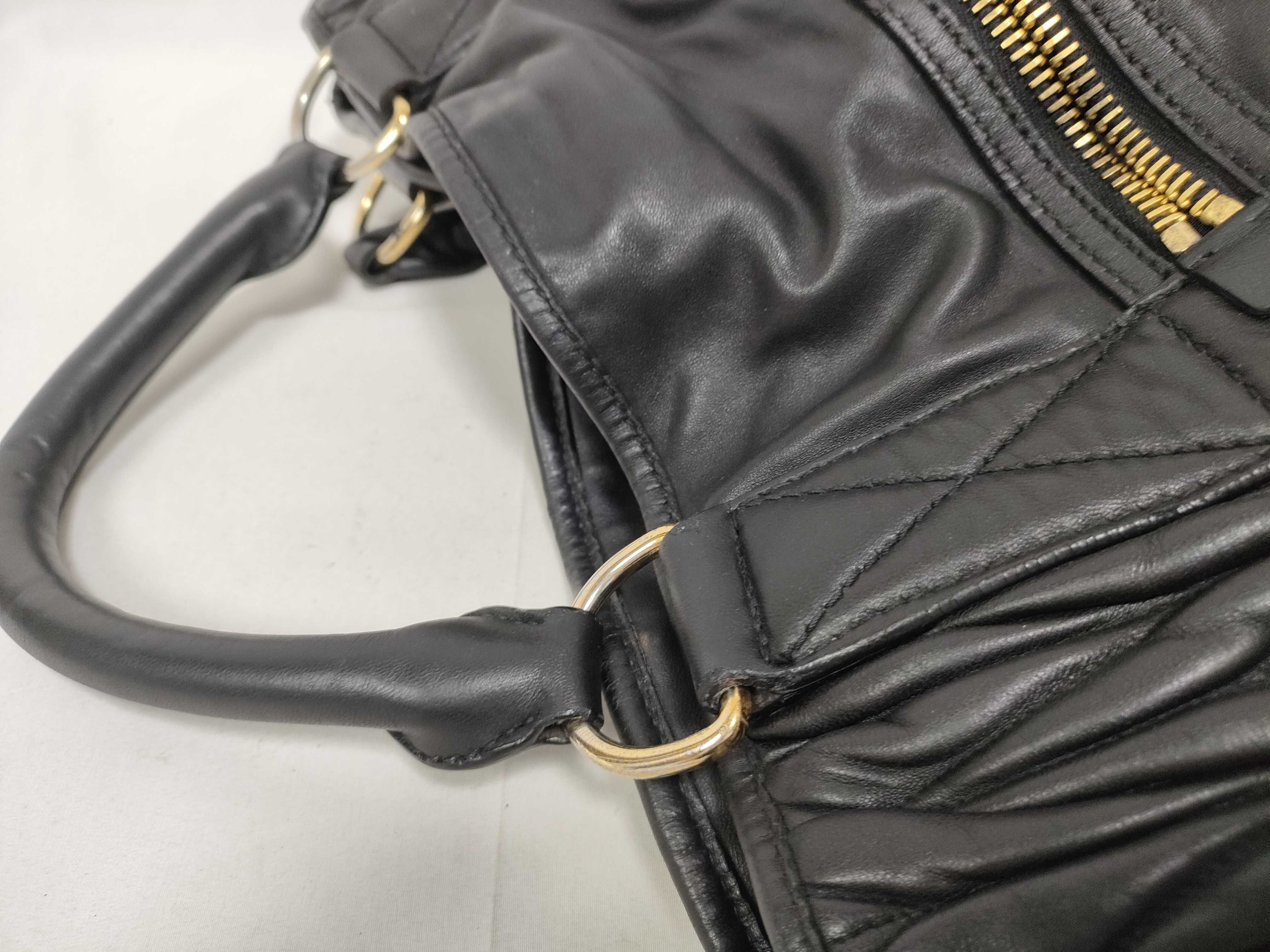 Matelassé Black Tote Bag — view 6
