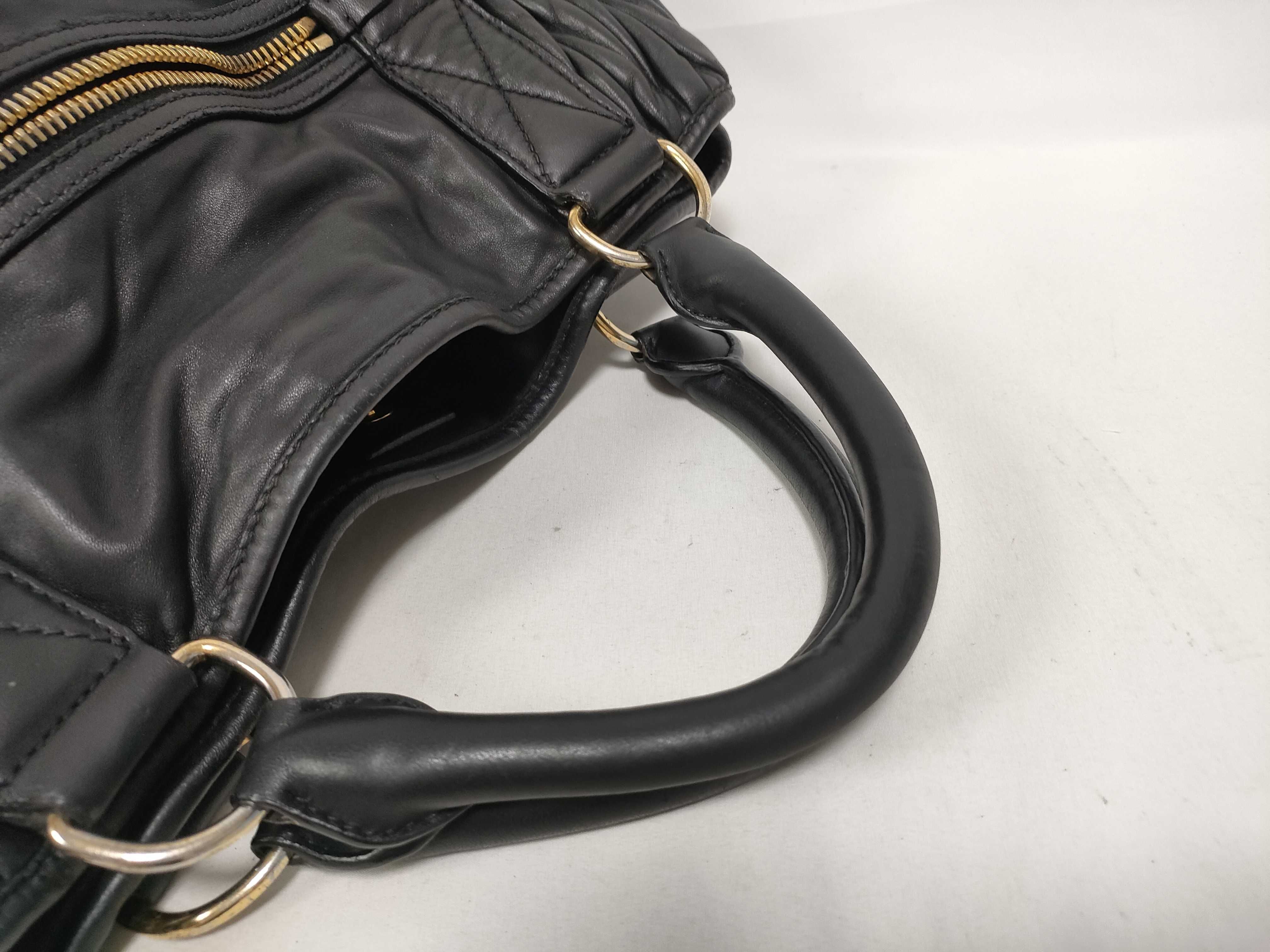 Matelassé Black Tote Bag — view 8