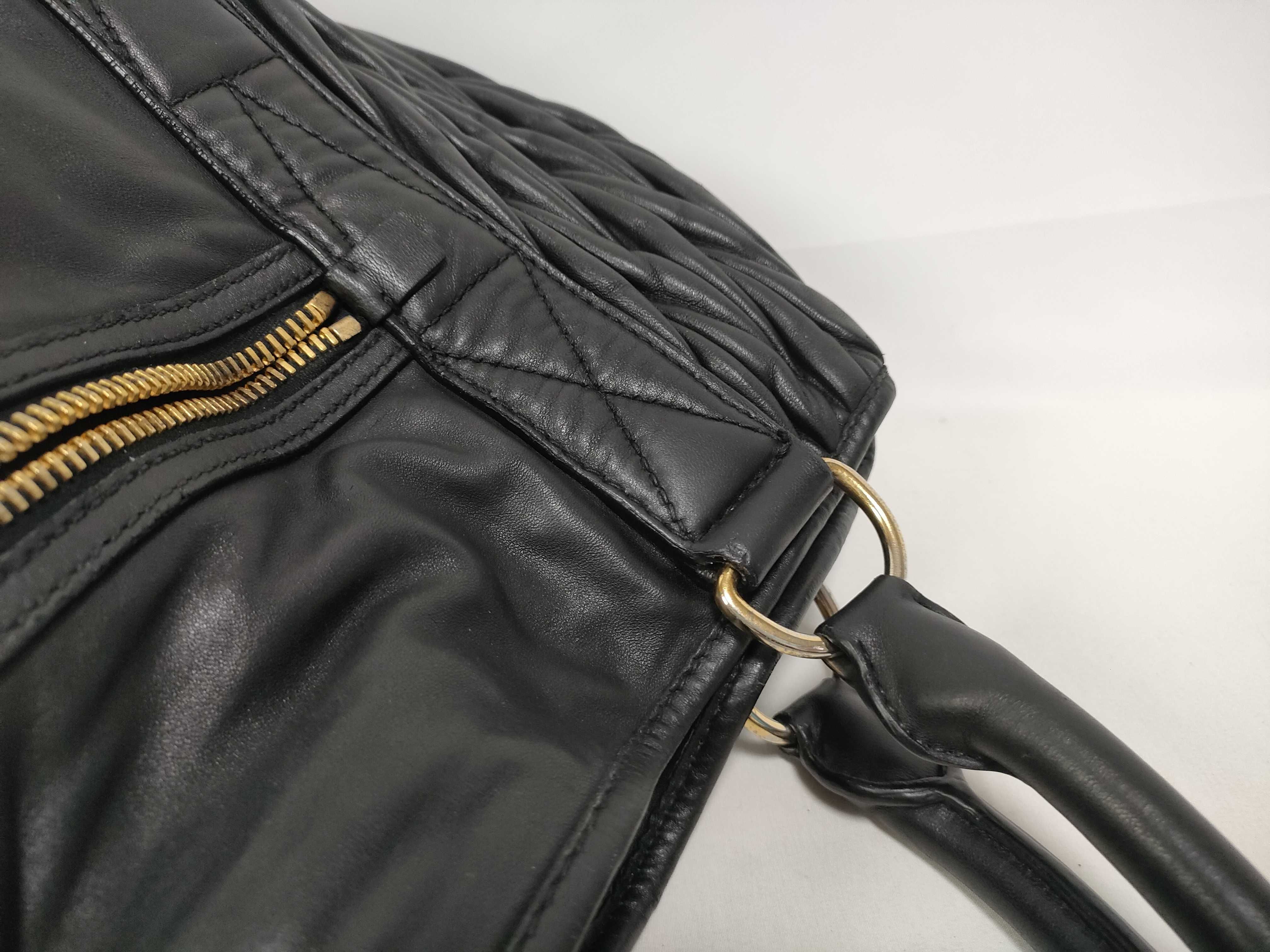 Matelassé Black Tote Bag — view 9