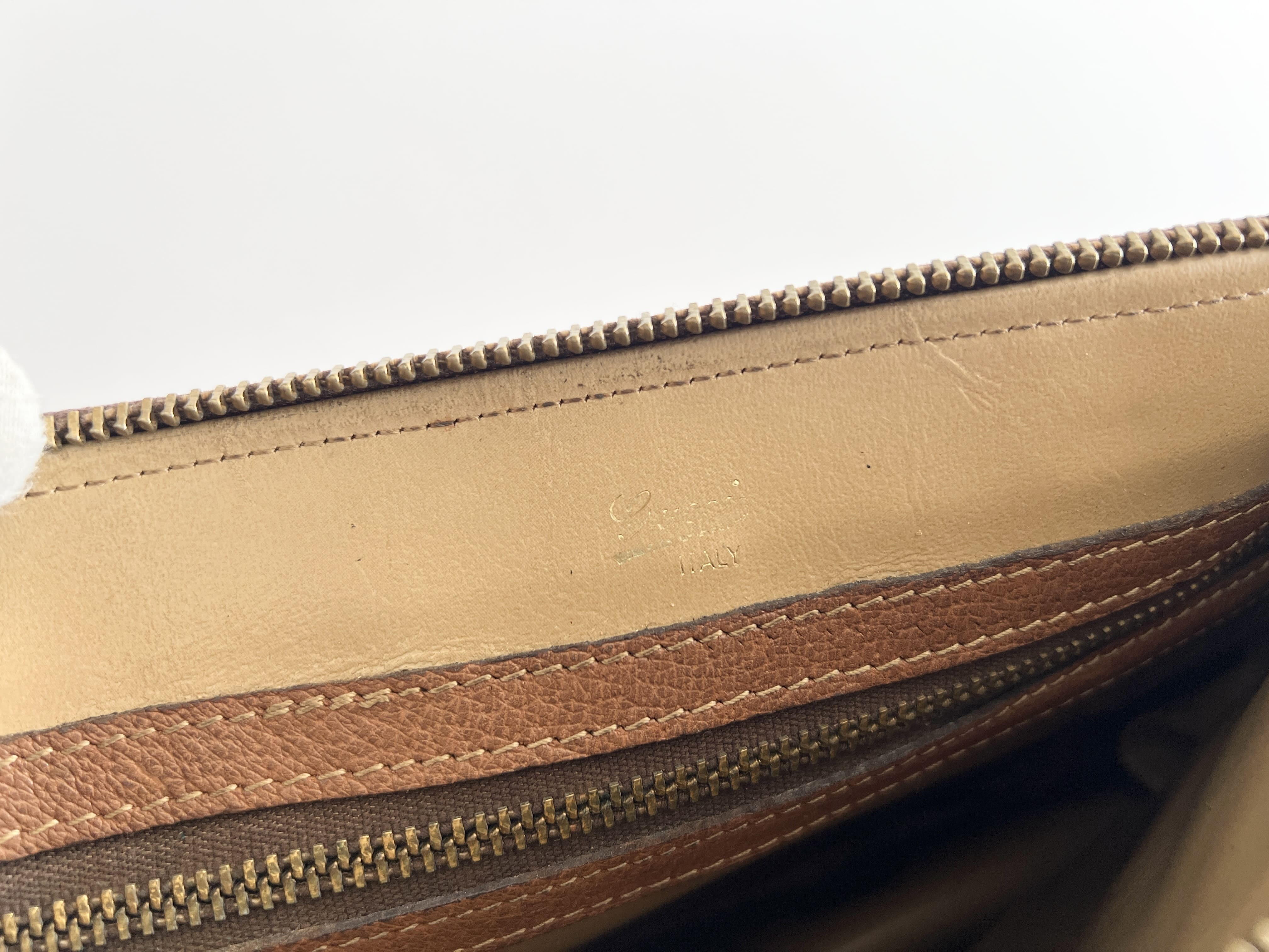 GG Canvas Leather Logo Stripe One Shoulder Bag — view 7