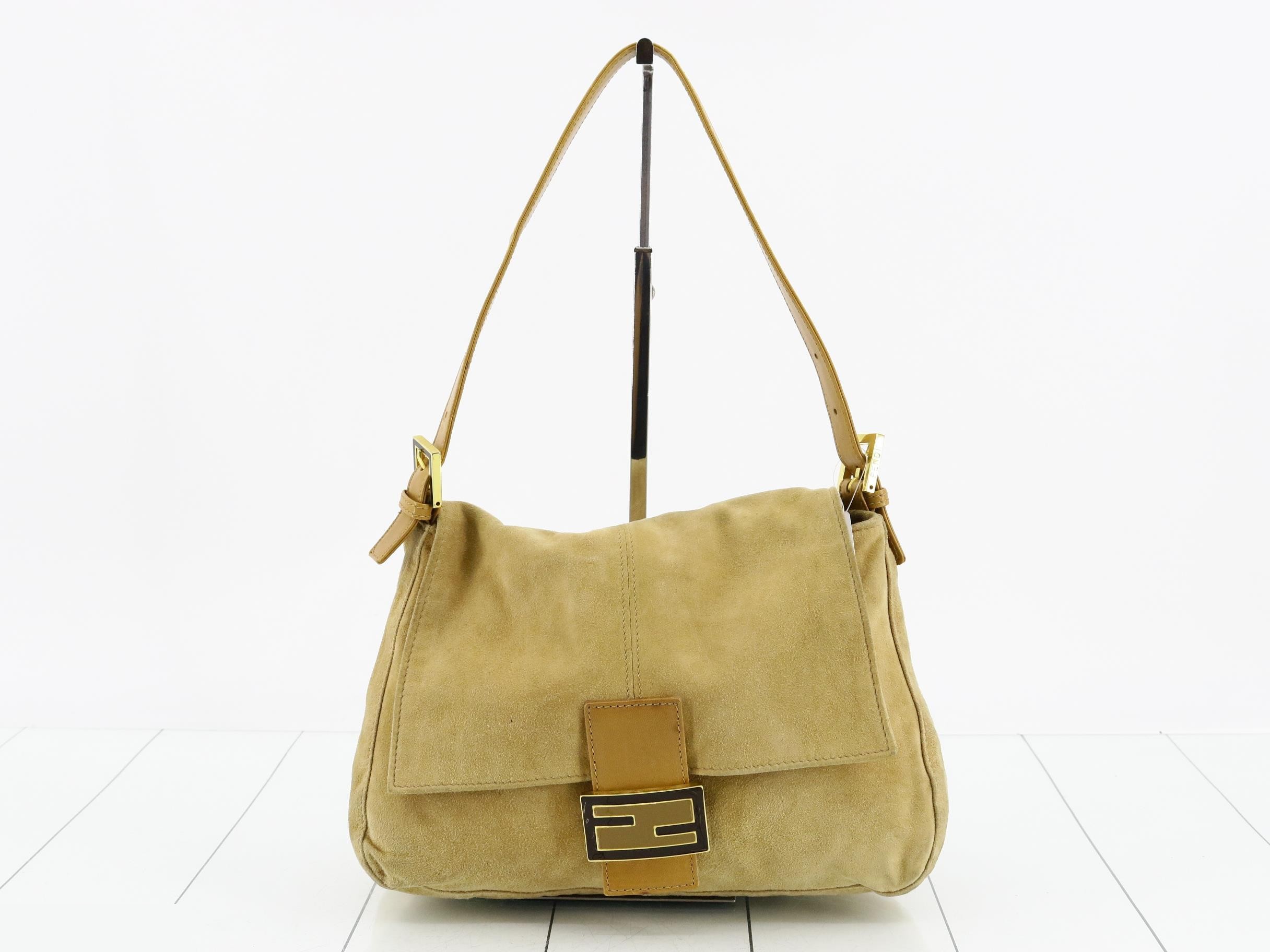 Suede bucket handbag