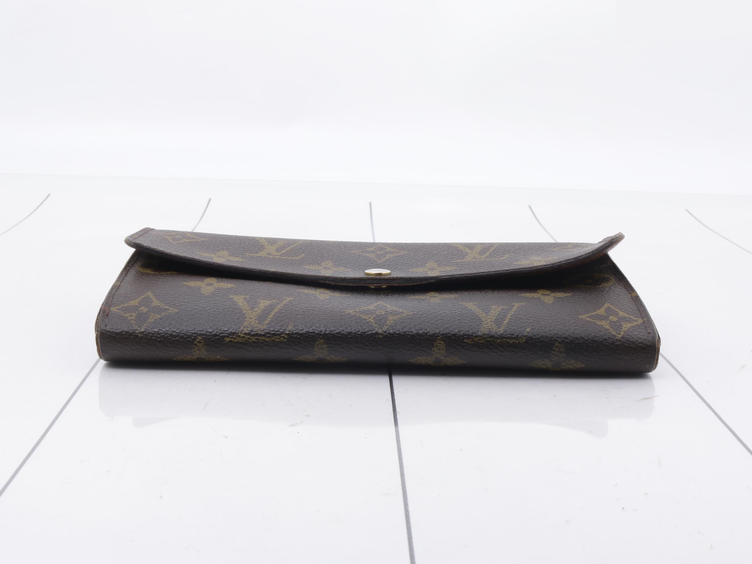 Monogram Portefeuille Sarah Bi-fold Long Wallet — view 3