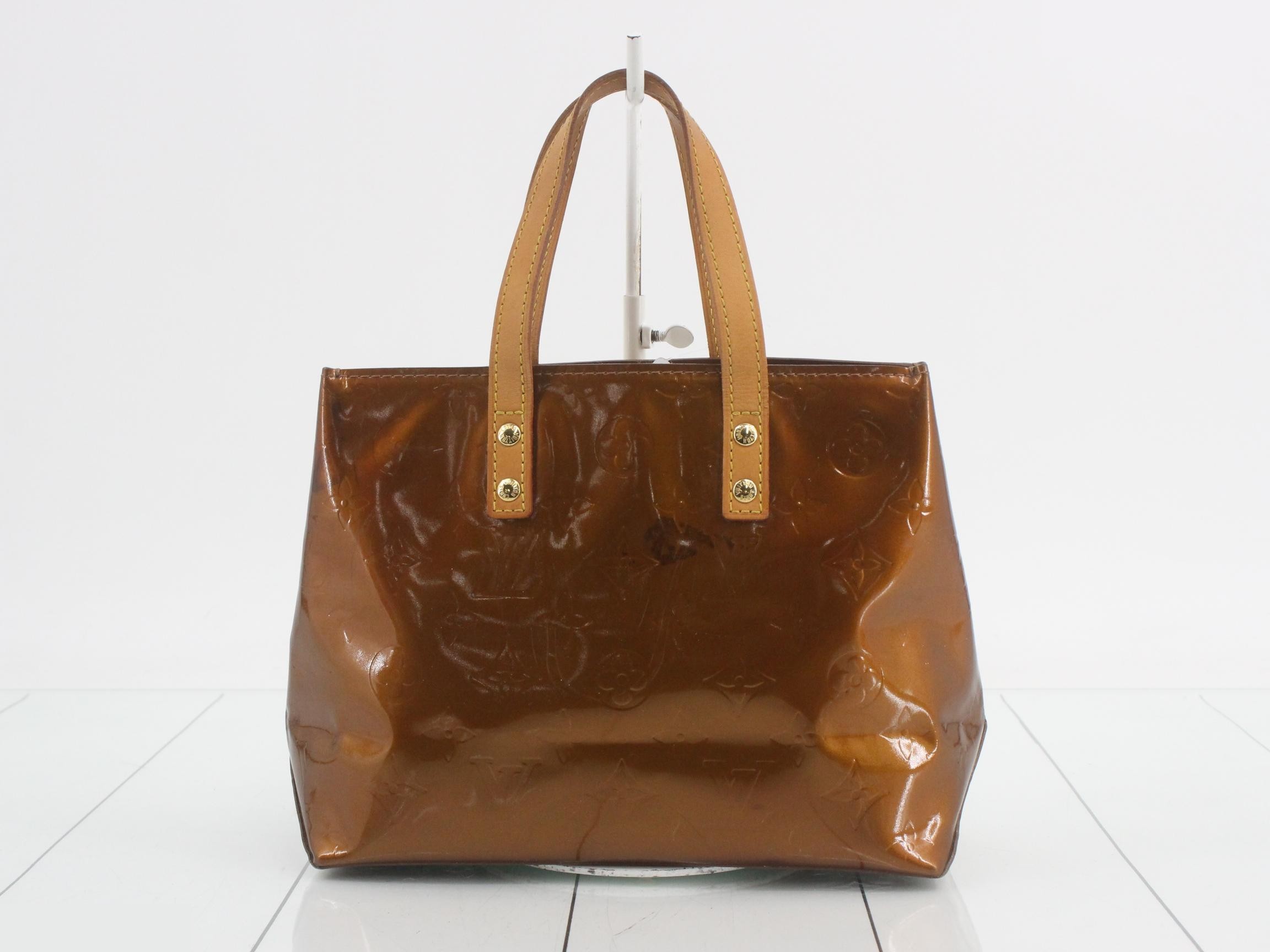 Vernis Lead PM Handbag, Bronze — view 2