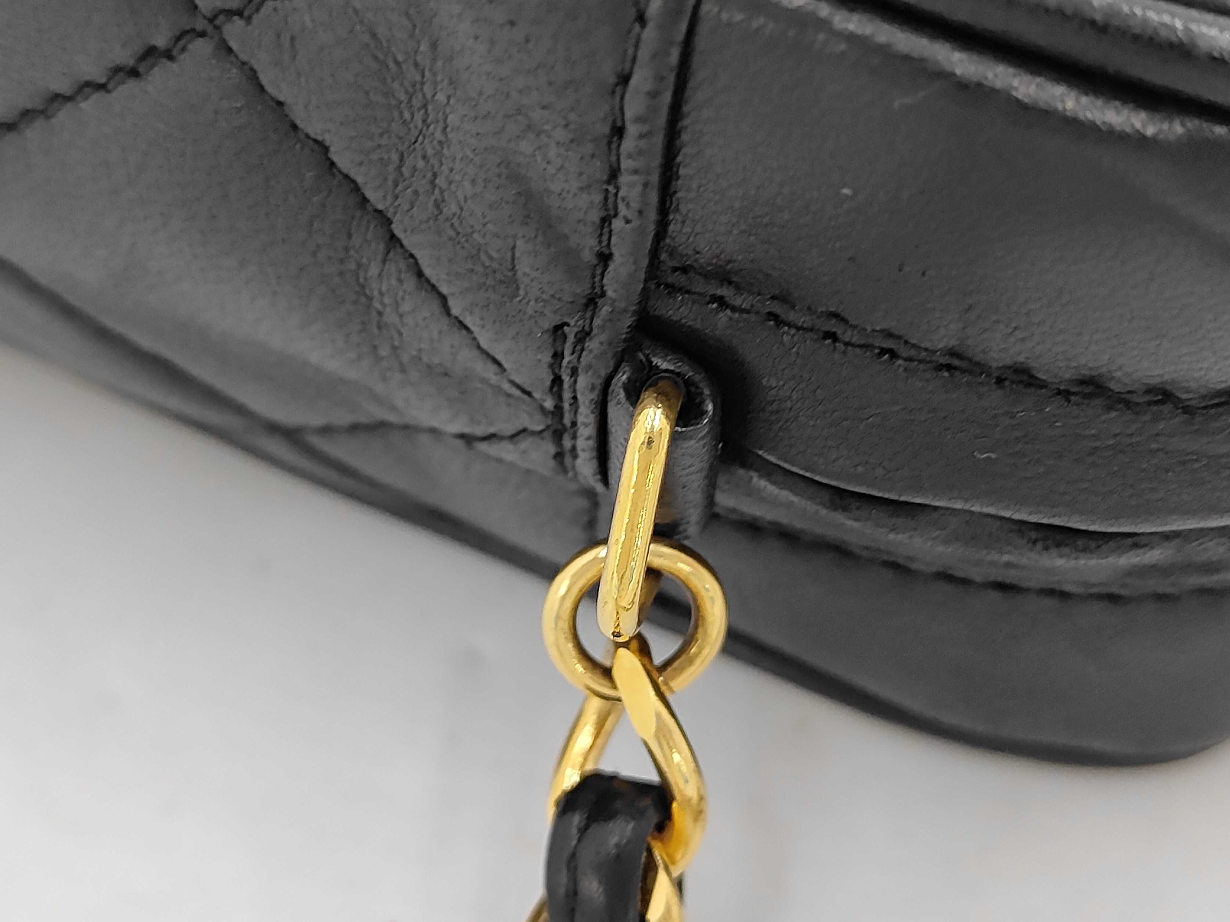 Matelassé Lambskin Chain Shoulder Bag with Fringe — view 5