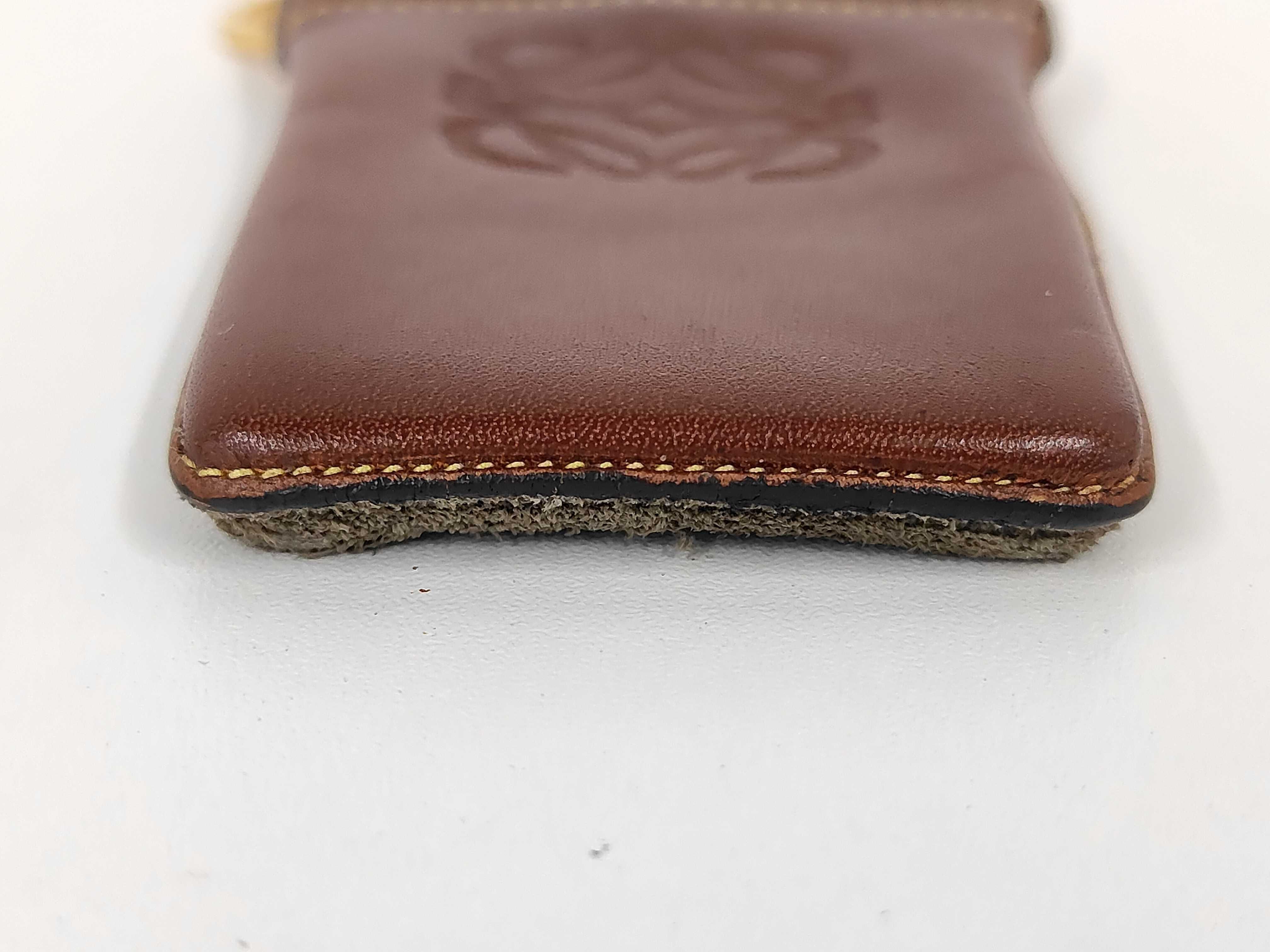Anagram Suede Keychain Key Case — view 3