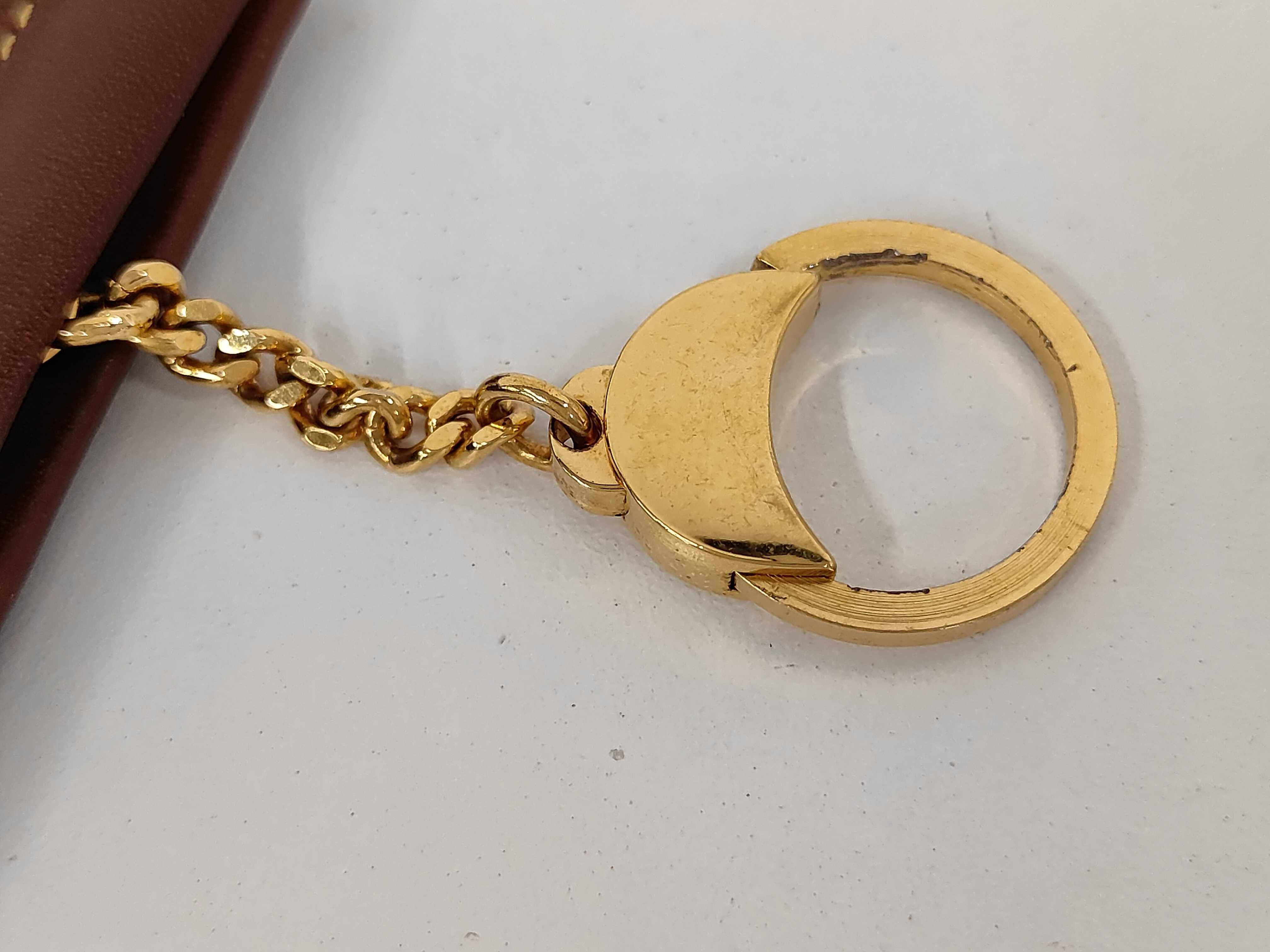 Anagram Suede Keychain Key Case — view 6