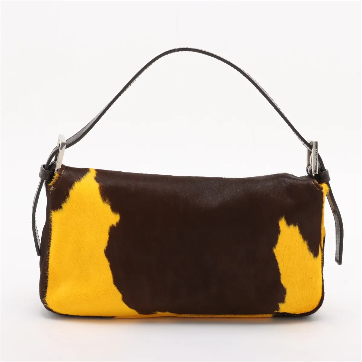 Mamma Bucket Harako x Leather Shoulder Bag Brown x Yellow 26424 — view 2