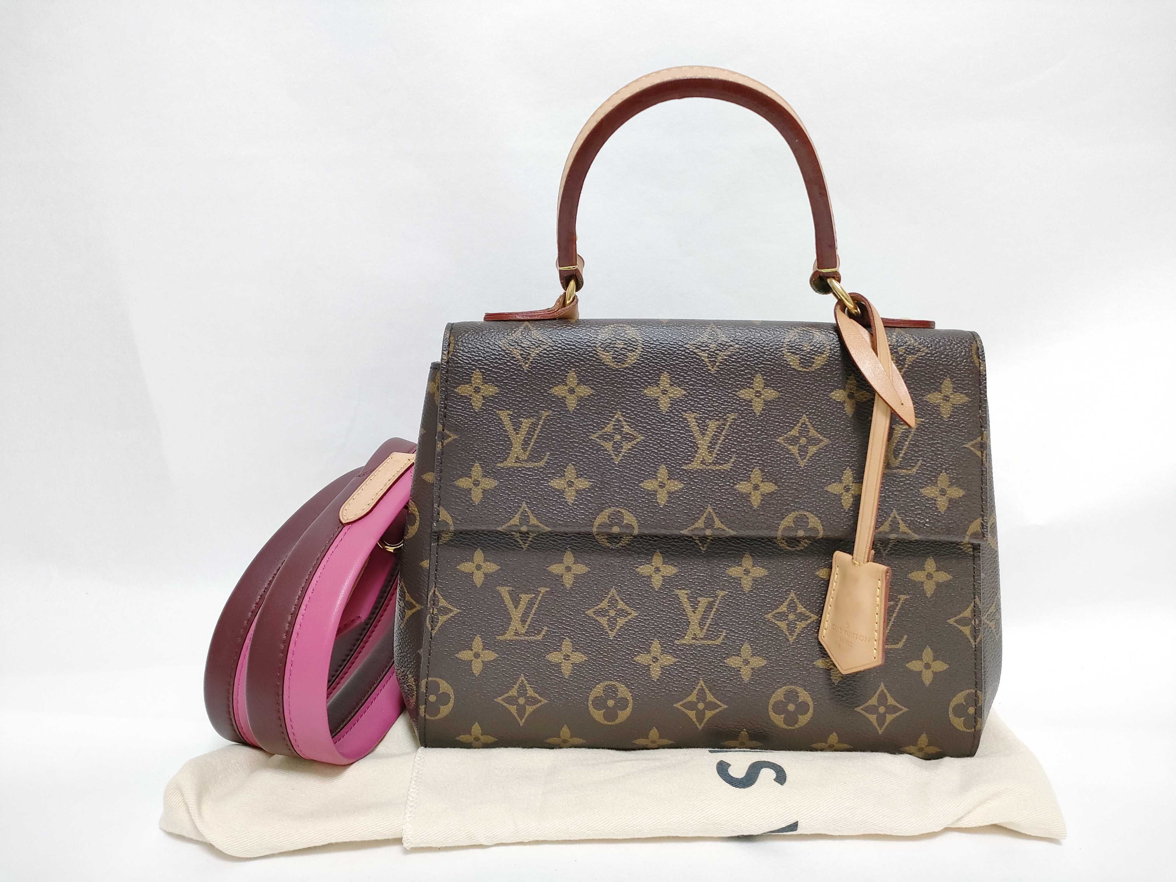 Monogram Cluny BB 2-Way Bag, Monogram Canvas, Brown, M42738, Shoulder Bag