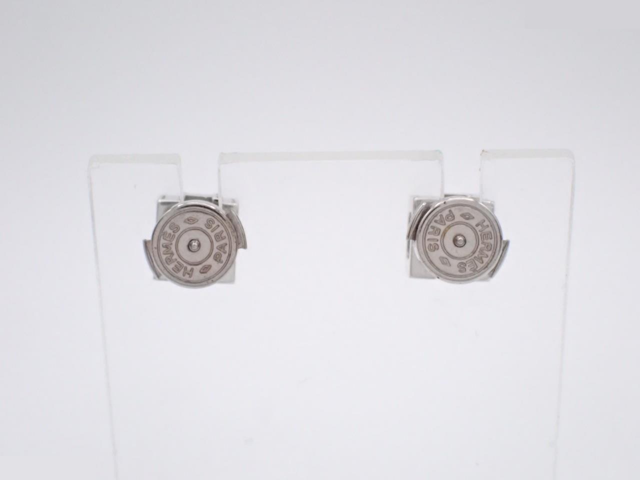 Cage Duache Earrings Silver x Pink — view 2