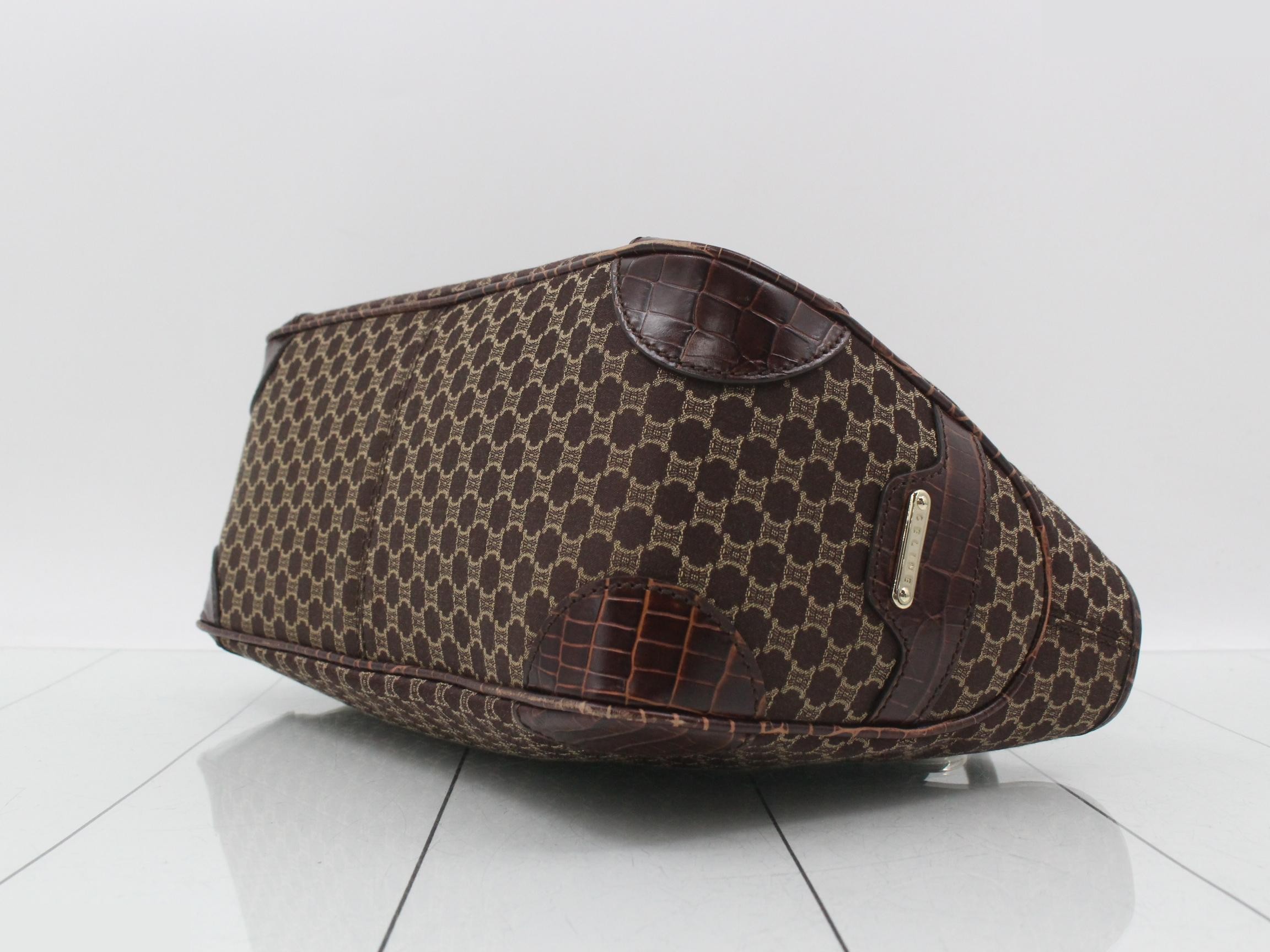 Macadam Crocodile Embossed Boogie Bag Handbag — view 6