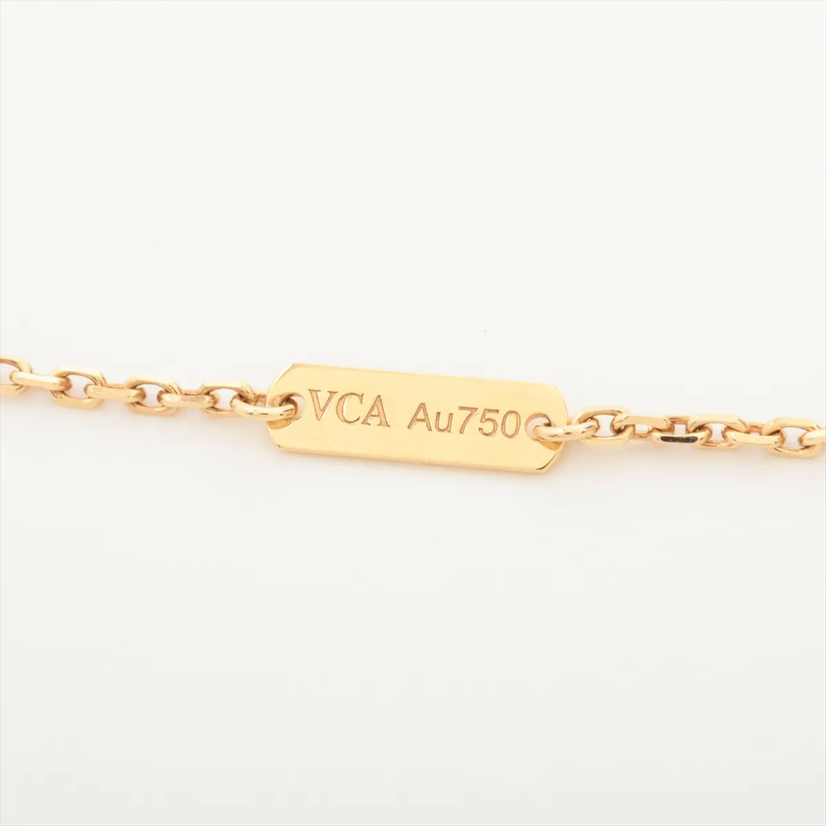 Vintage Alhambra Guilloche Necklace 750(YG) 6.5g JB971145 VCARP4KL00 — view 4