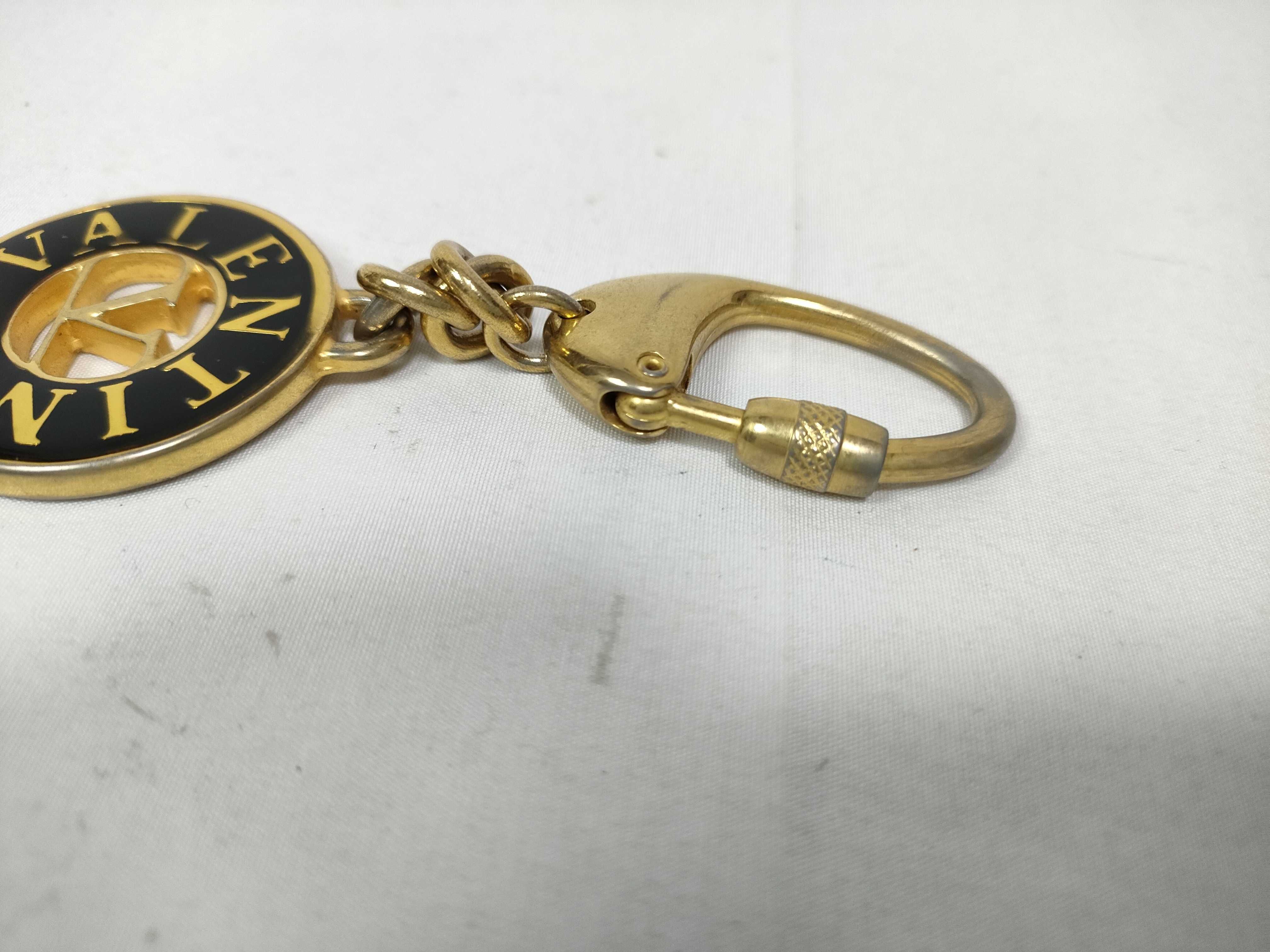 Keychain Keyring Circle Logo Black Gold Key Case/Keychain — view 4