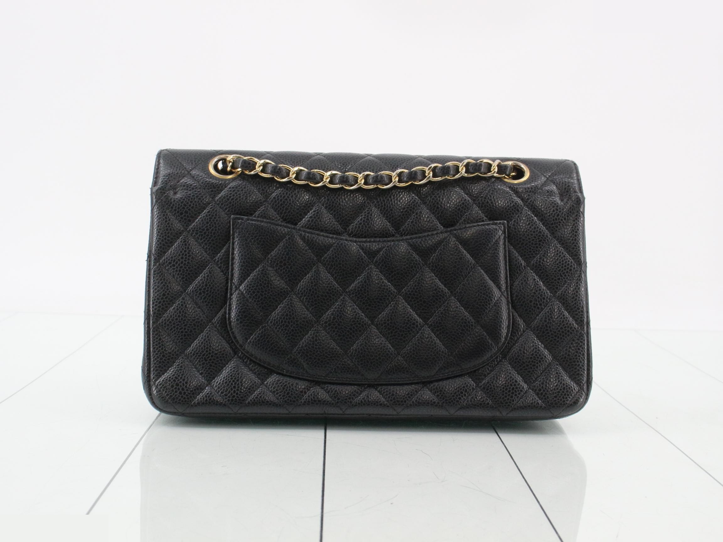 Classic Chain Clutch, Grained Calfskin — view 2
