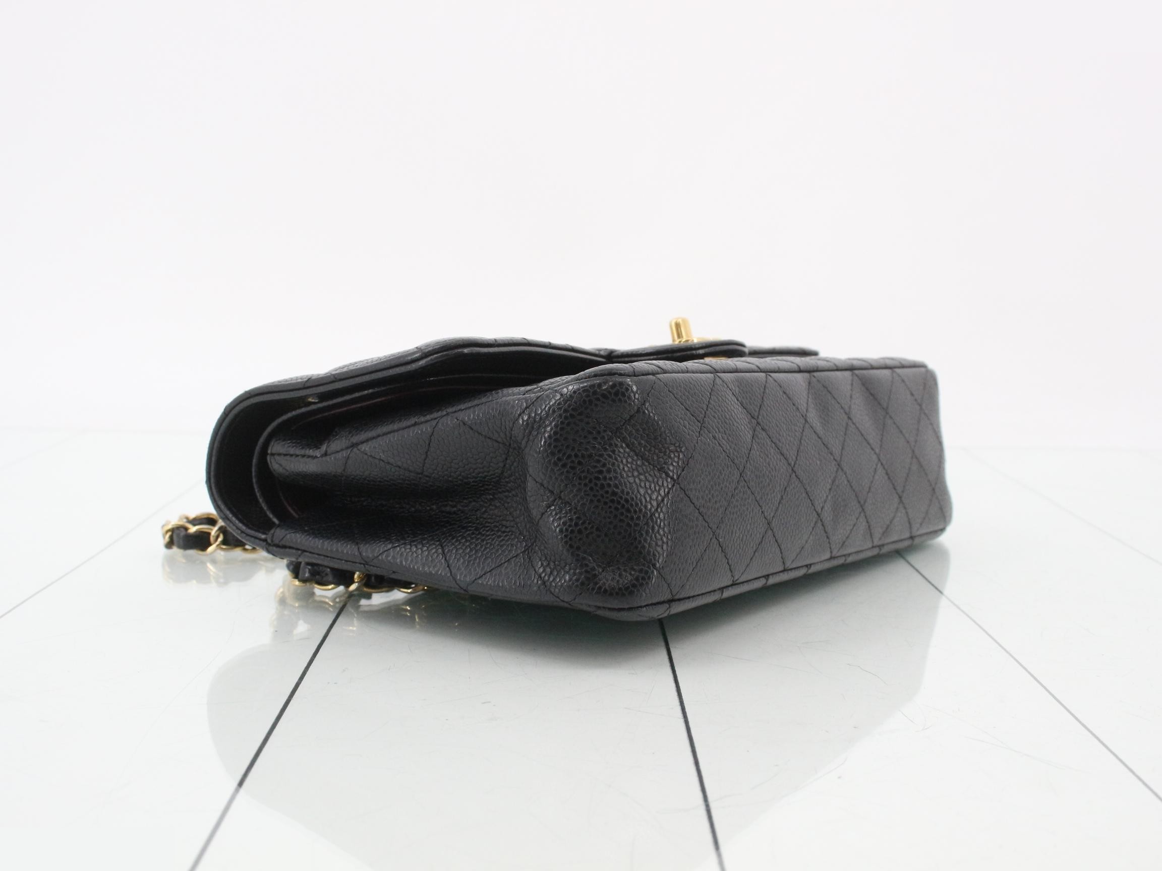 Classic Chain Clutch, Grained Calfskin — view 5