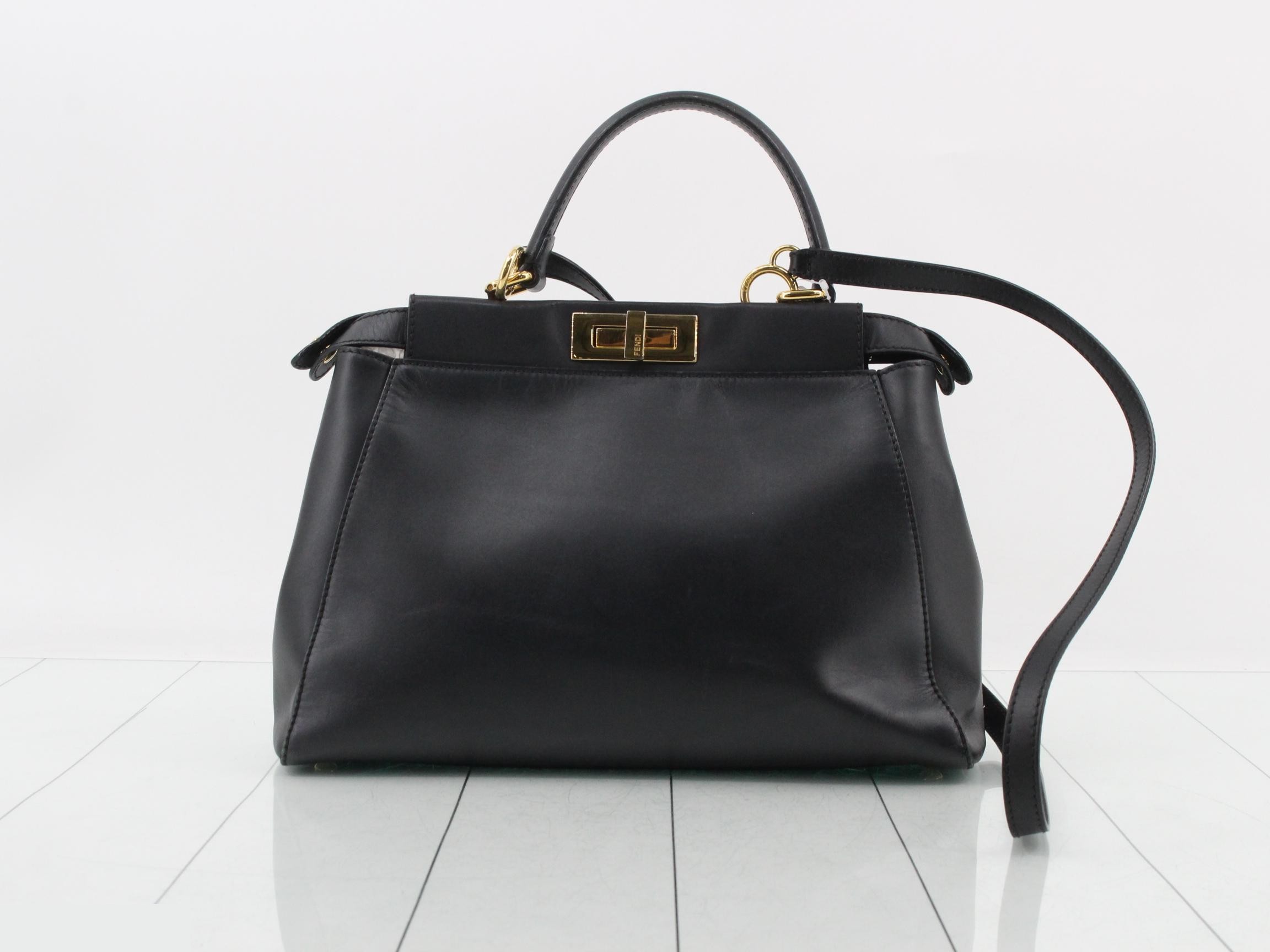 Peekaboo Leather 2-Way Shoulder/Handbag