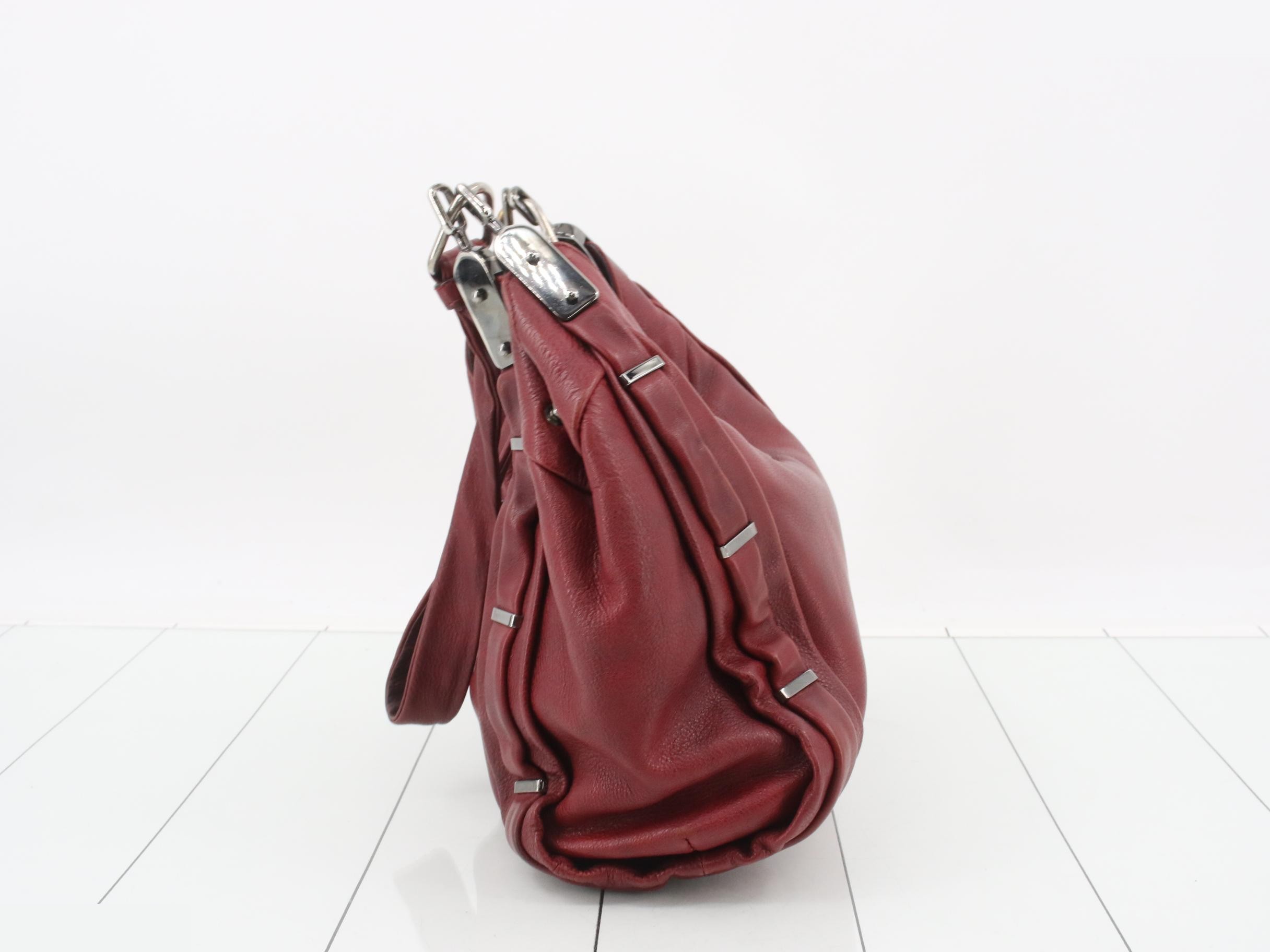 One-shoulder bag with stone hardware — view 3