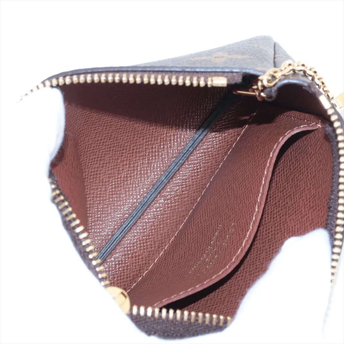 Monogram Card Key Case Pochette Clé M13559 Brown Key Case Strong perfume-like scent — view 3