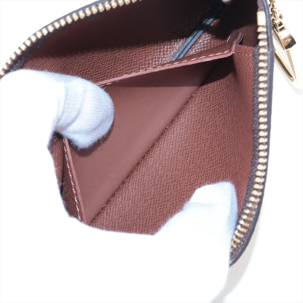 Monogram Card Key Case Pochette Clé M13559 Brown Key Case Strong perfume-like scent — view 4