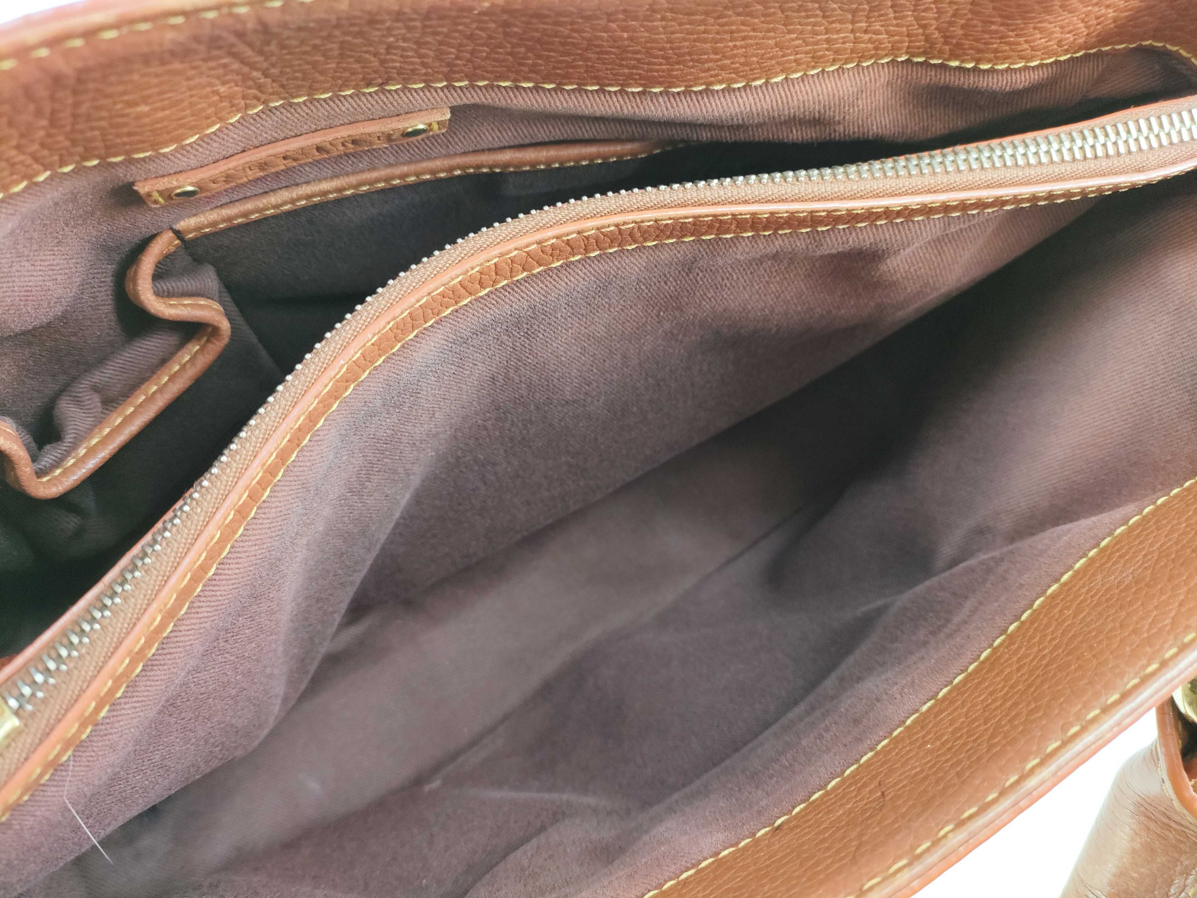 Boogie Bag Triomphe Denim Leather Handbag — view 9