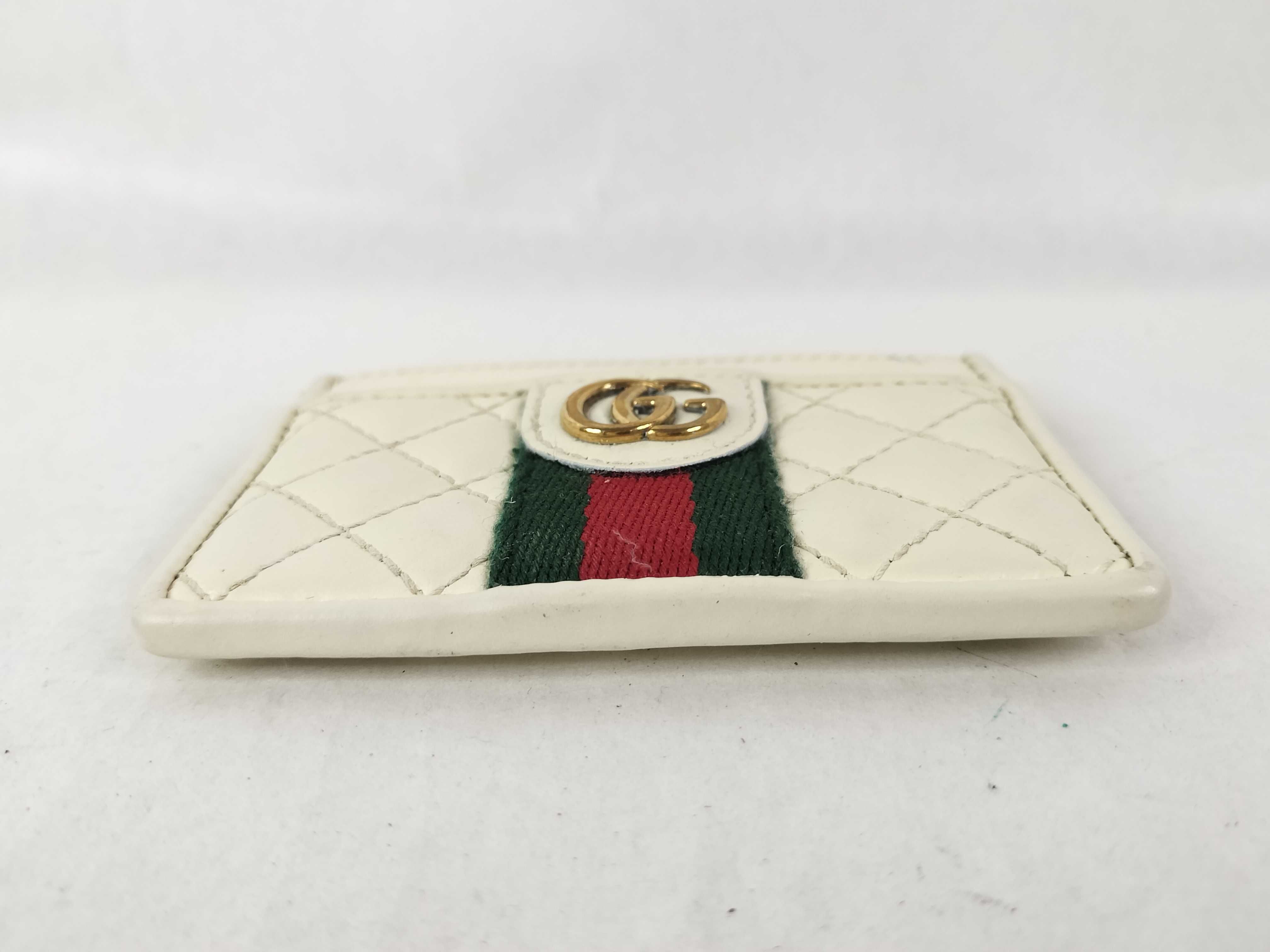 GG Ophidia Ivory Card Wallet - Card Case — view 4