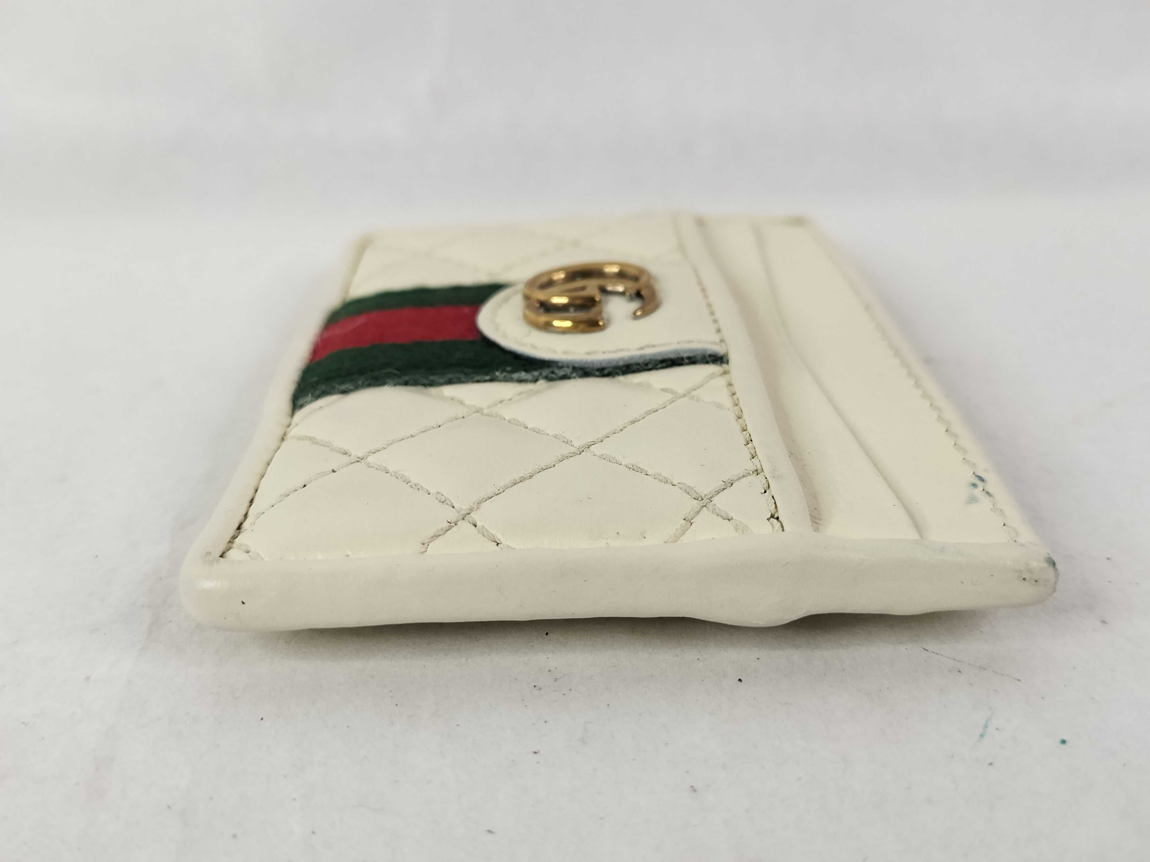 GG Ophidia Ivory Card Wallet - Card Case — view 5