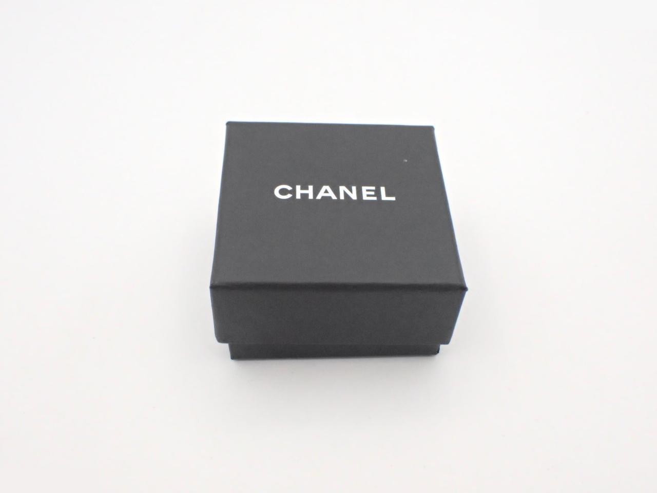 earrings, B14P, Coco Mark, ribbon, stone, 2.3cm in height. — view 4