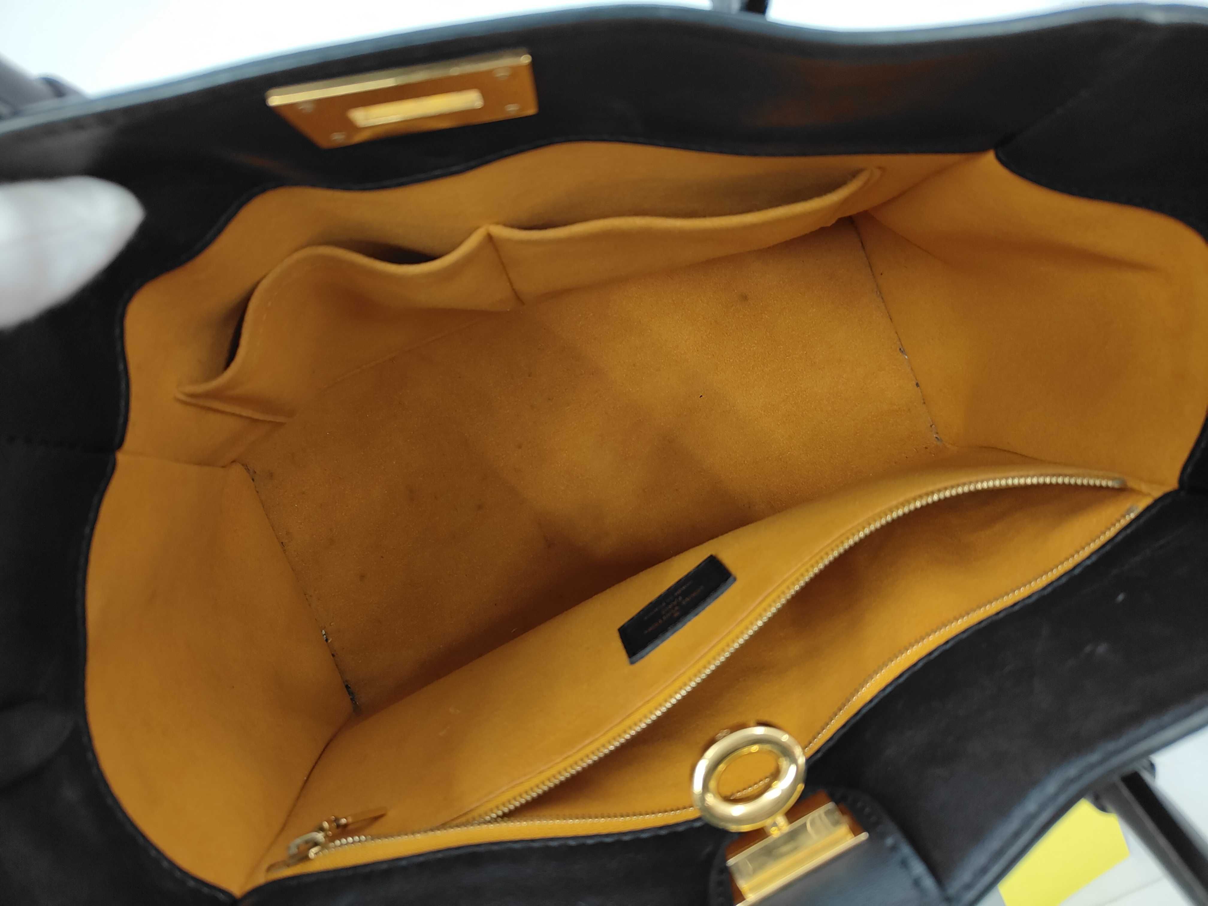On My Side MM Grained Leather Monogram Taffetage Handbag — view 8