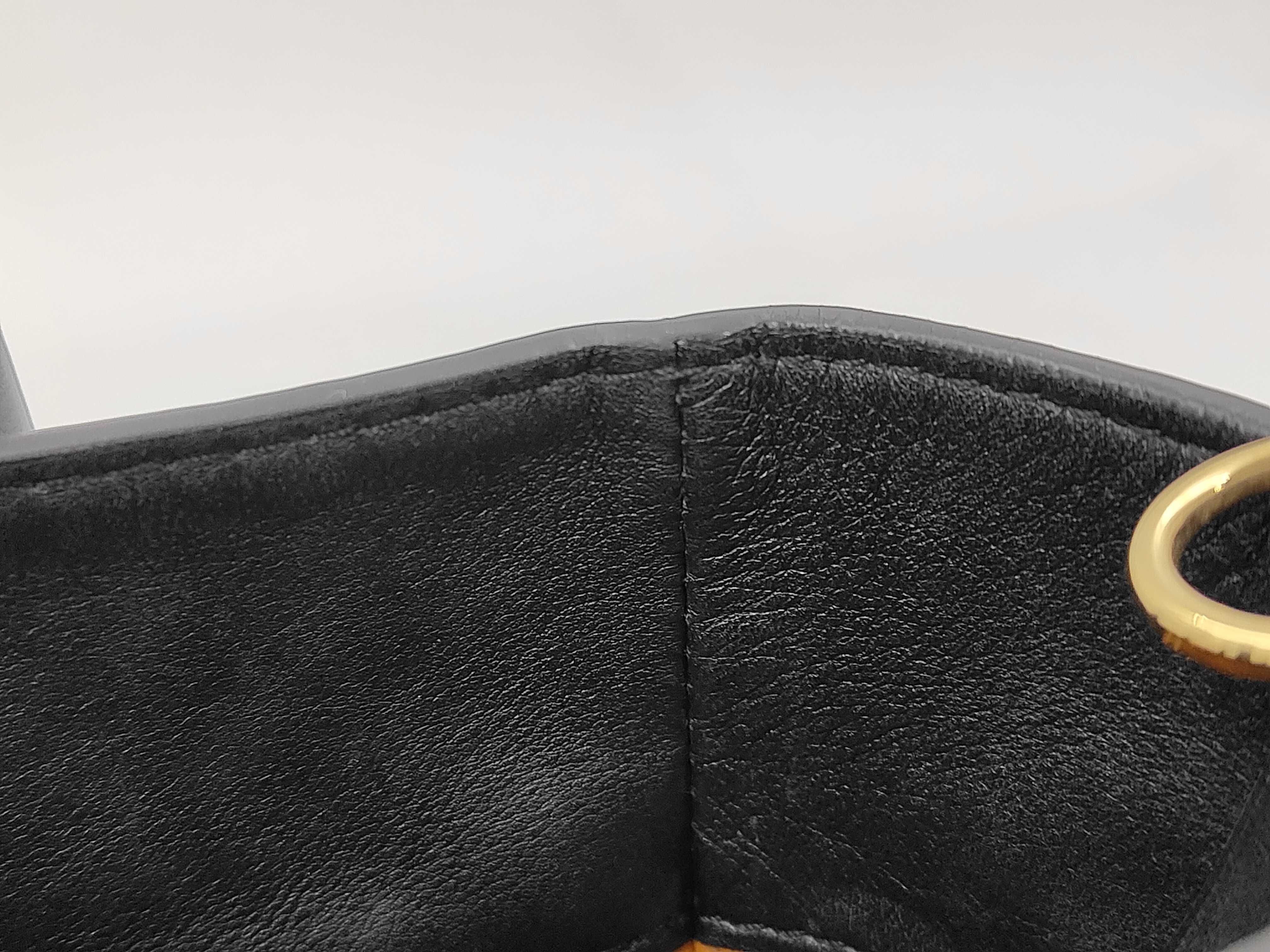 On My Side MM Grained Leather Monogram Taffetage Handbag — view 10