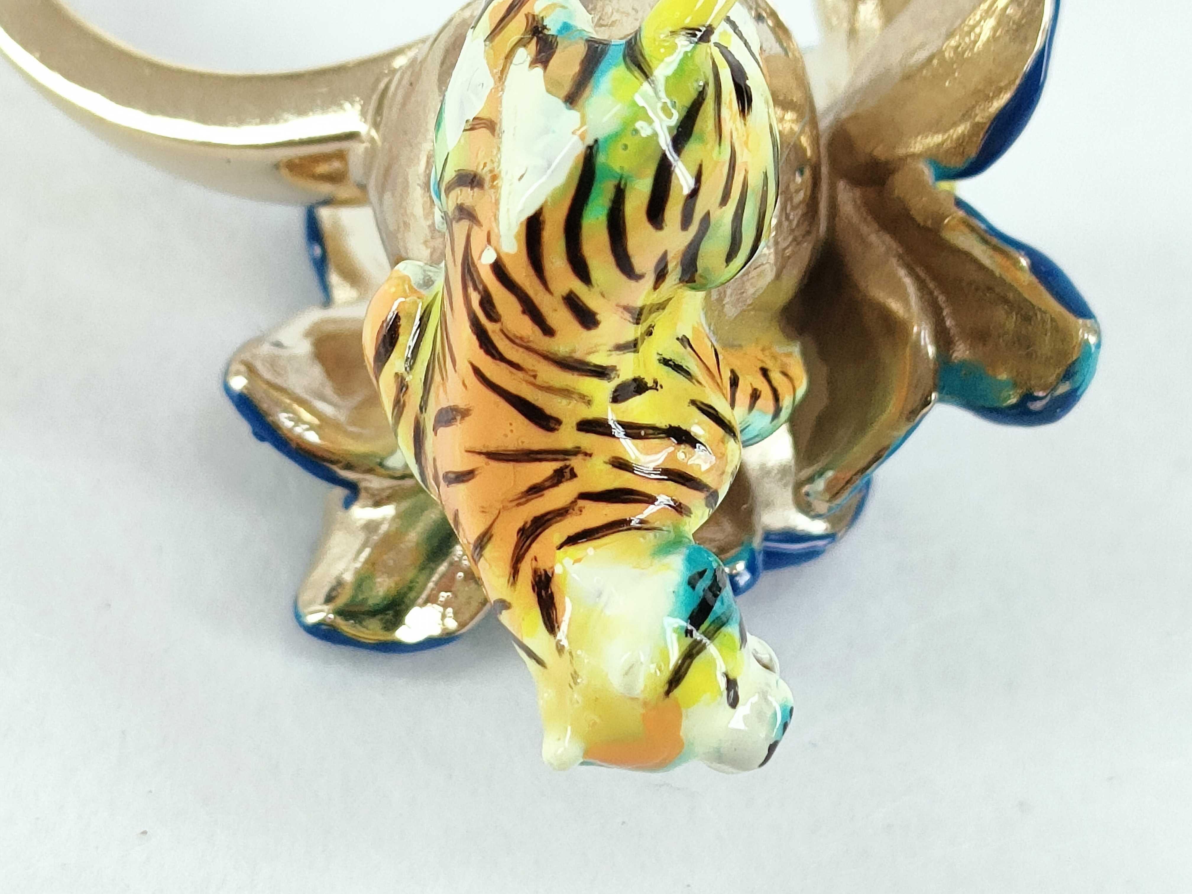 Toile de Jouy Voyage Tiger Flower Ring, Size S — view 7