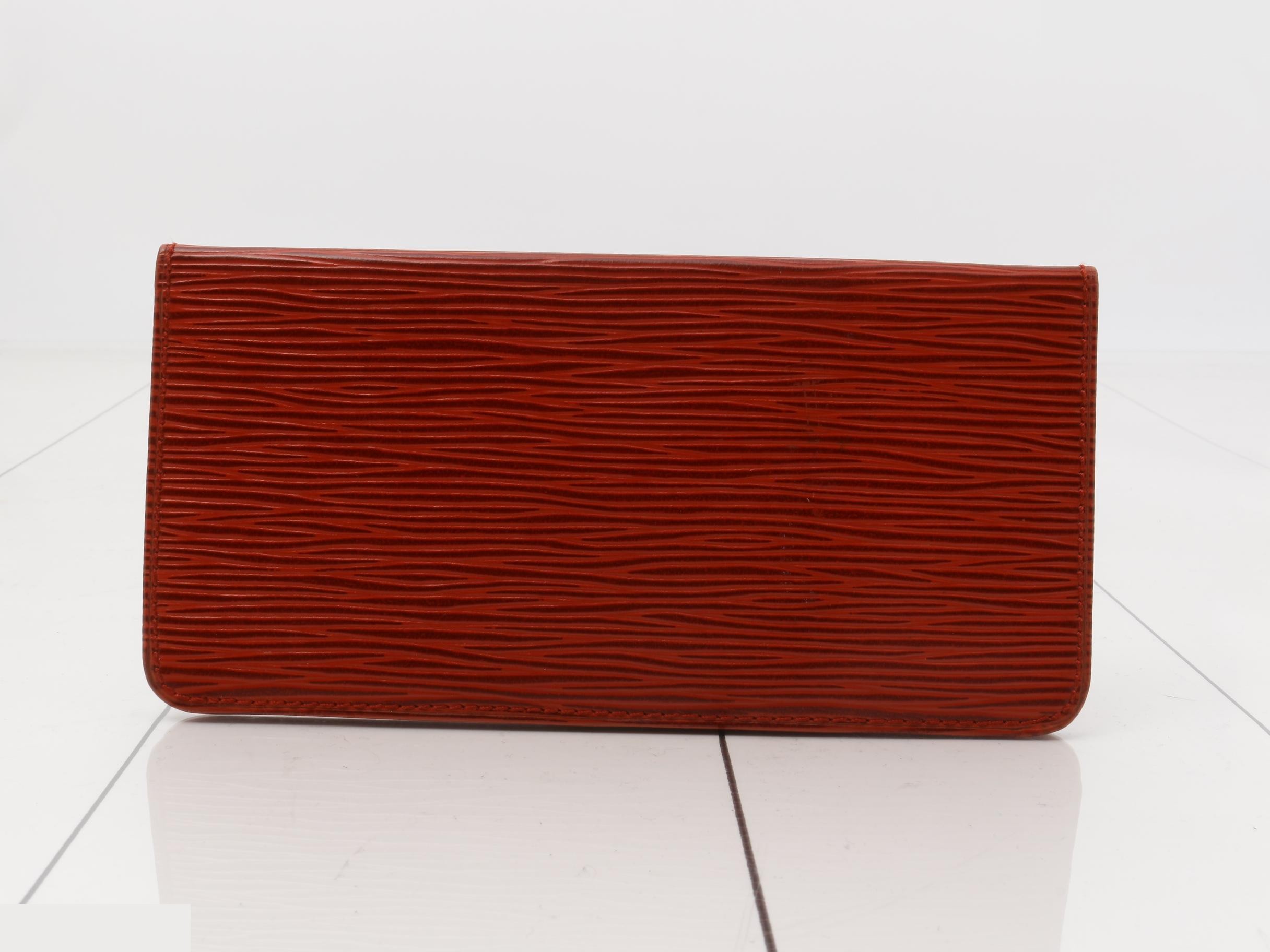 Epi leather wallet, red. — view 2