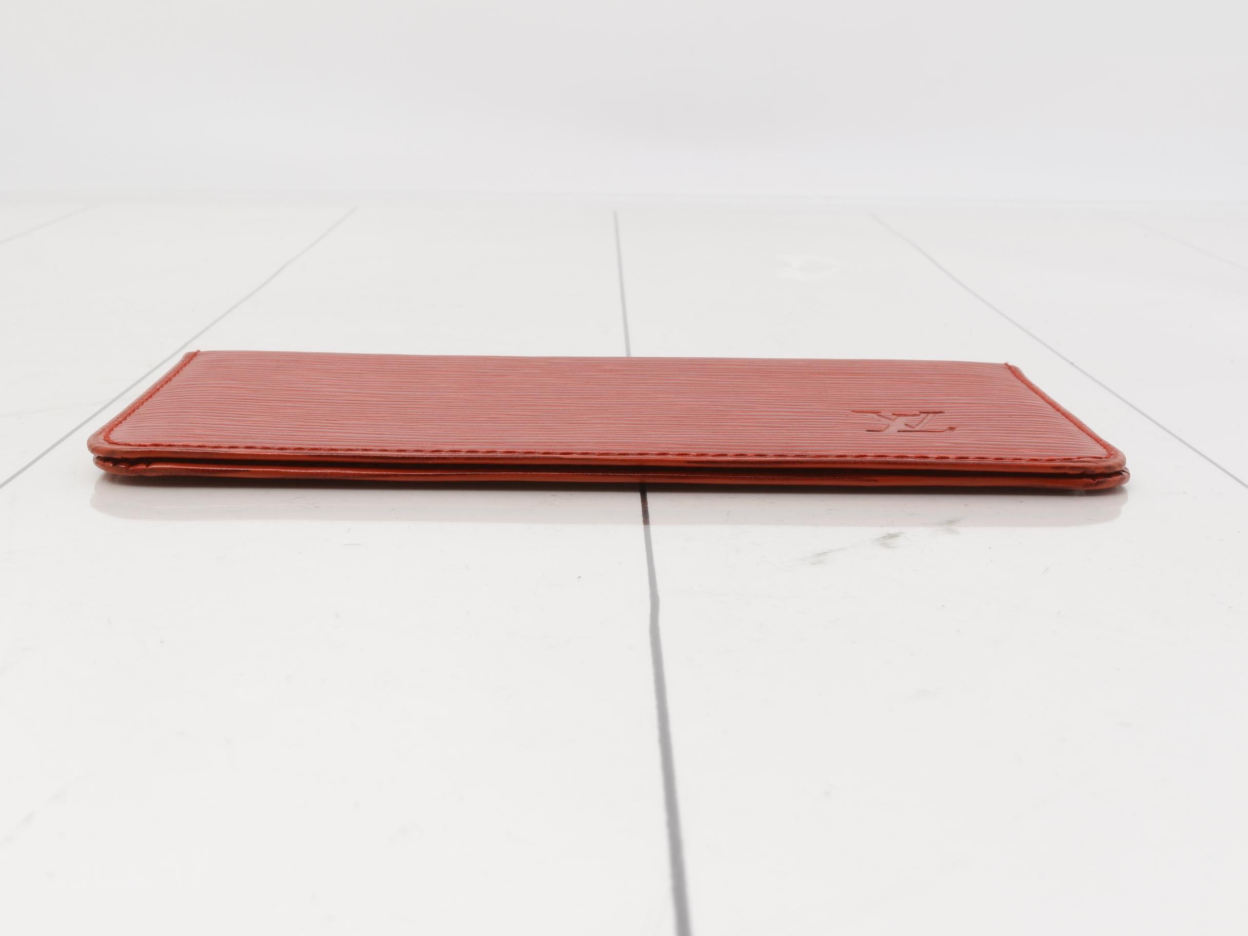 Epi leather wallet, red. — view 3