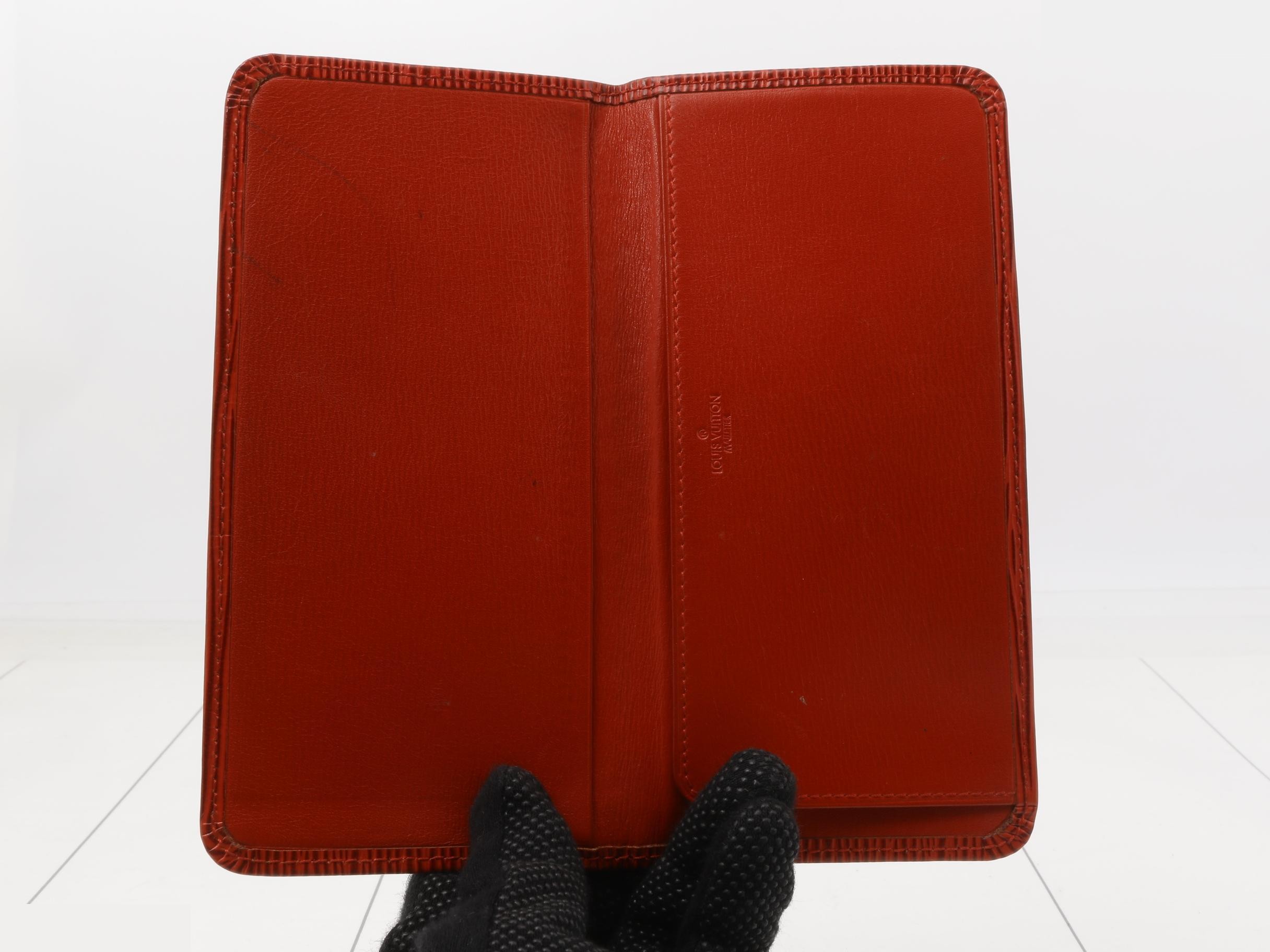 Epi leather wallet, red. — view 4